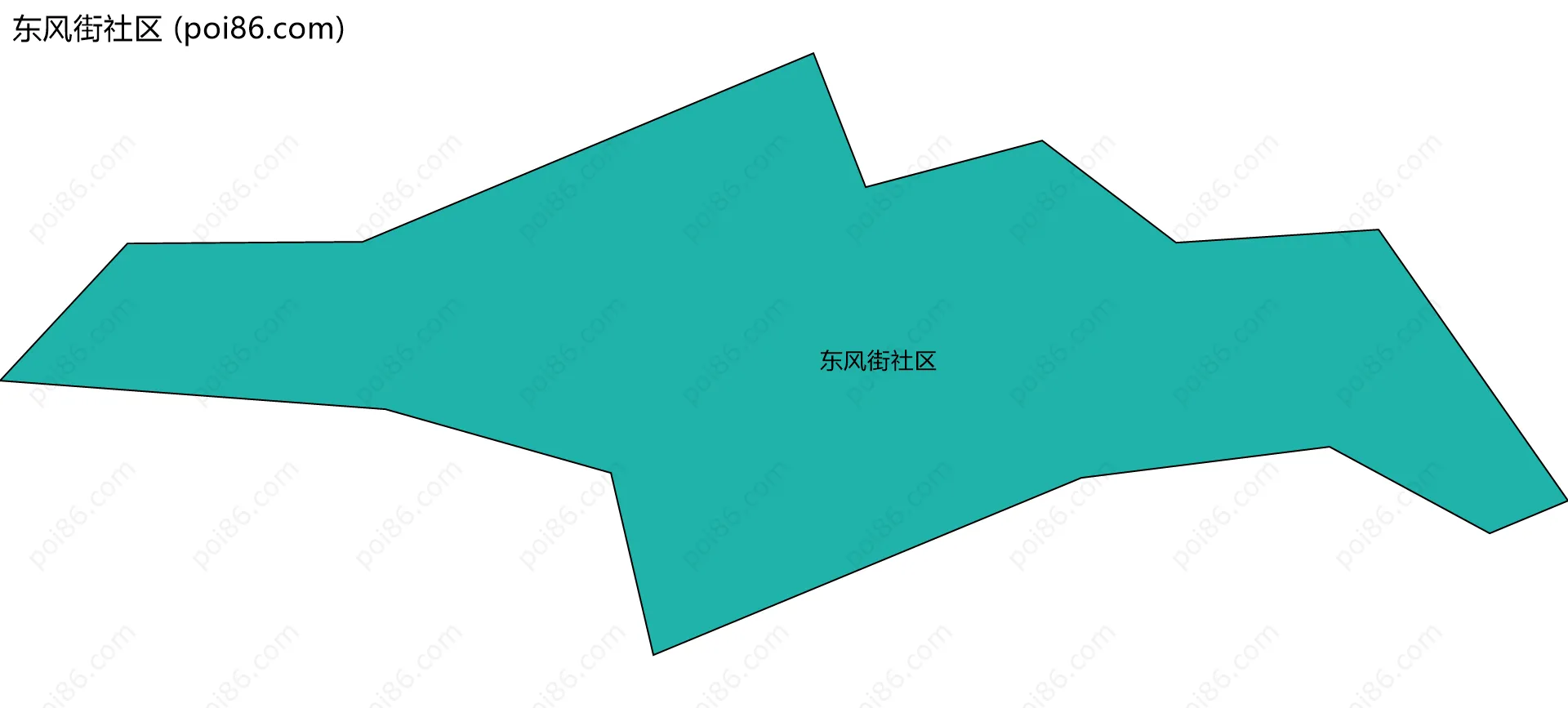 东风街社区边界地图