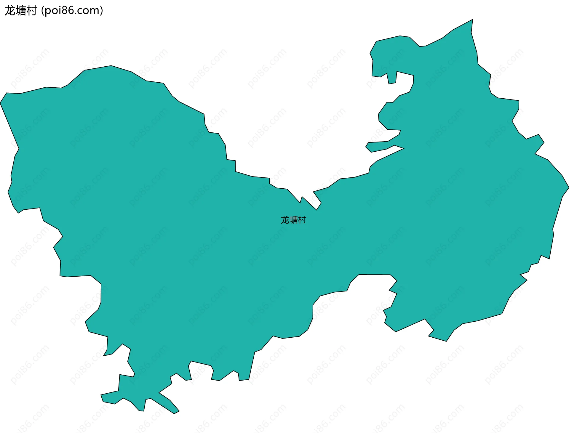 龙塘村边界地图