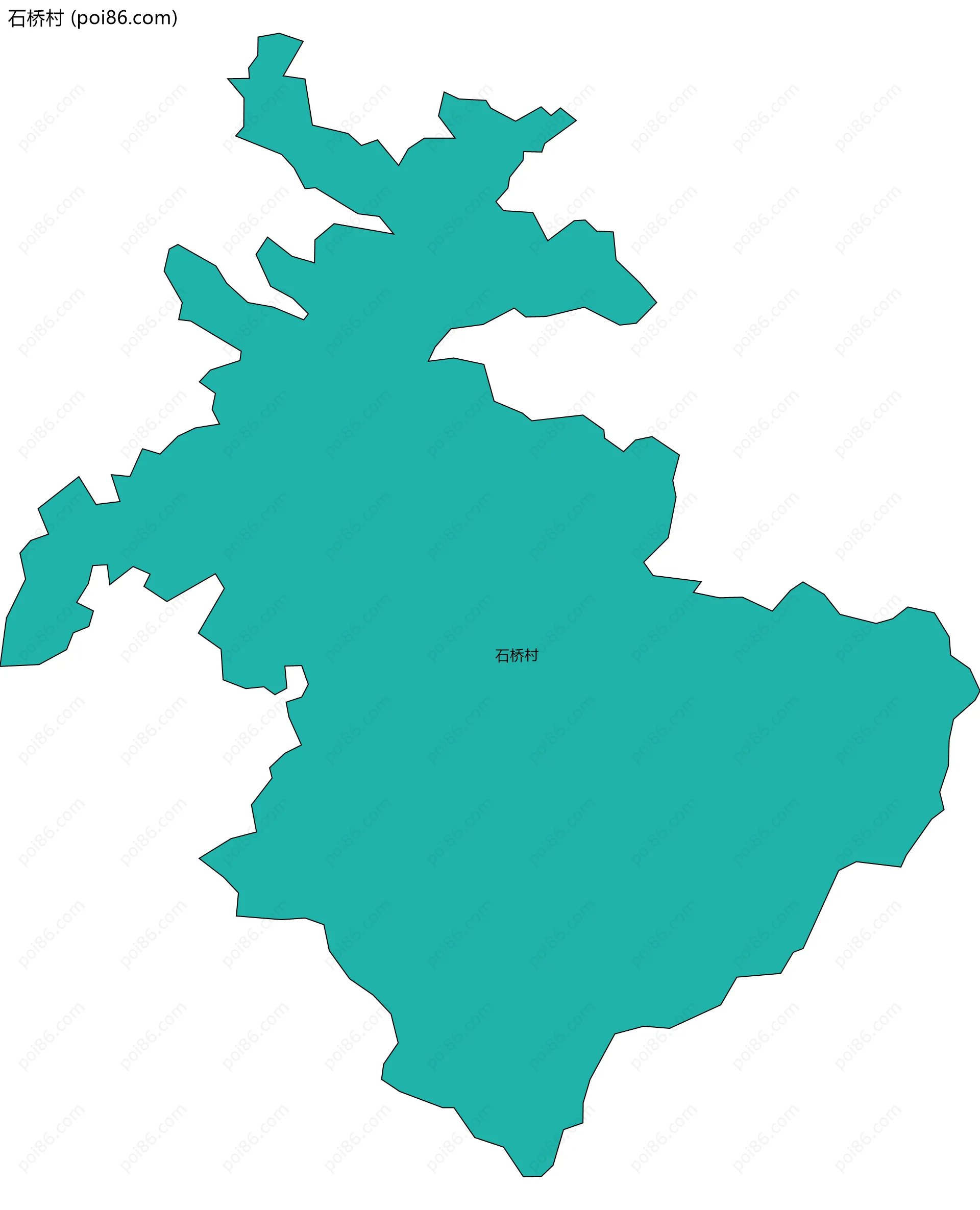 石桥村边界地图