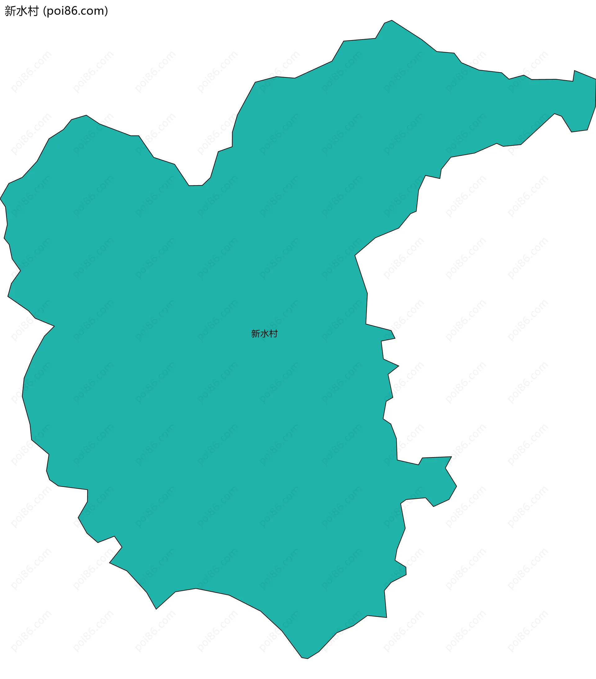 新水村边界地图