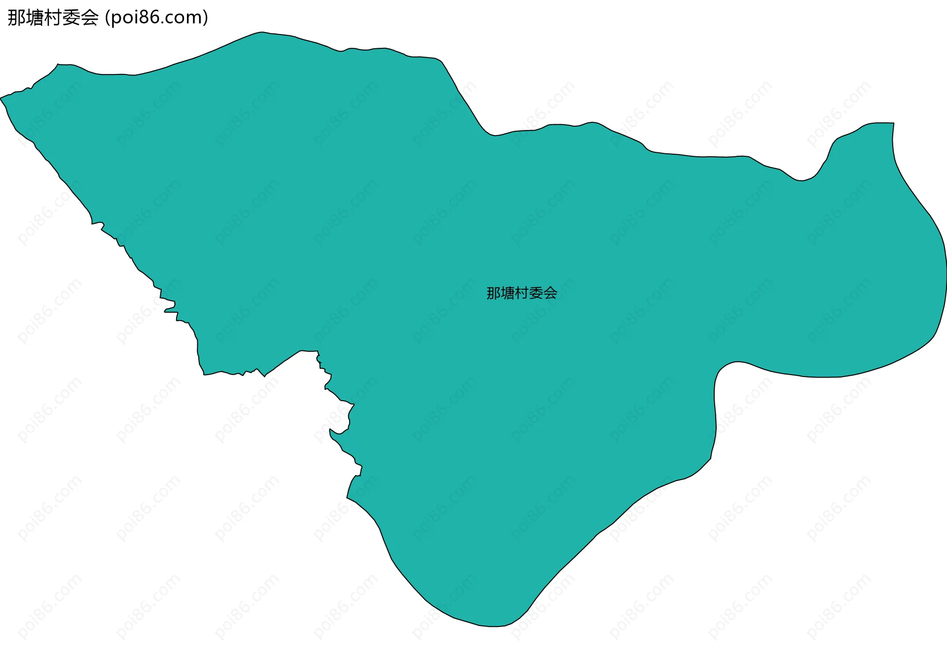那塘村委会边界地图