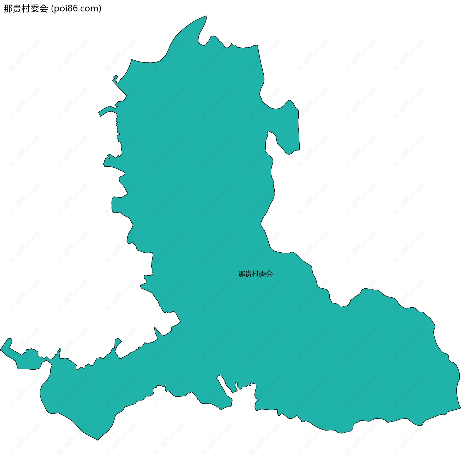 那贵村委会边界地图