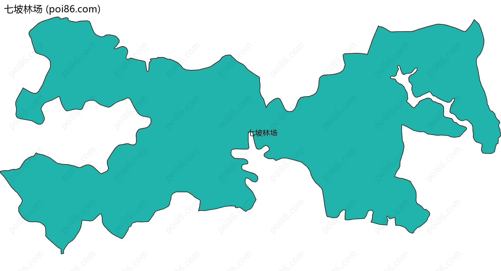 七坡林场边界地图