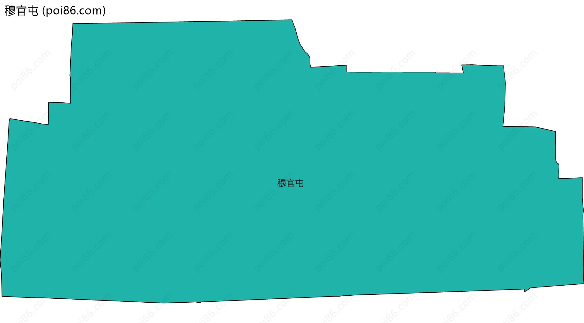 穆官屯边界地图