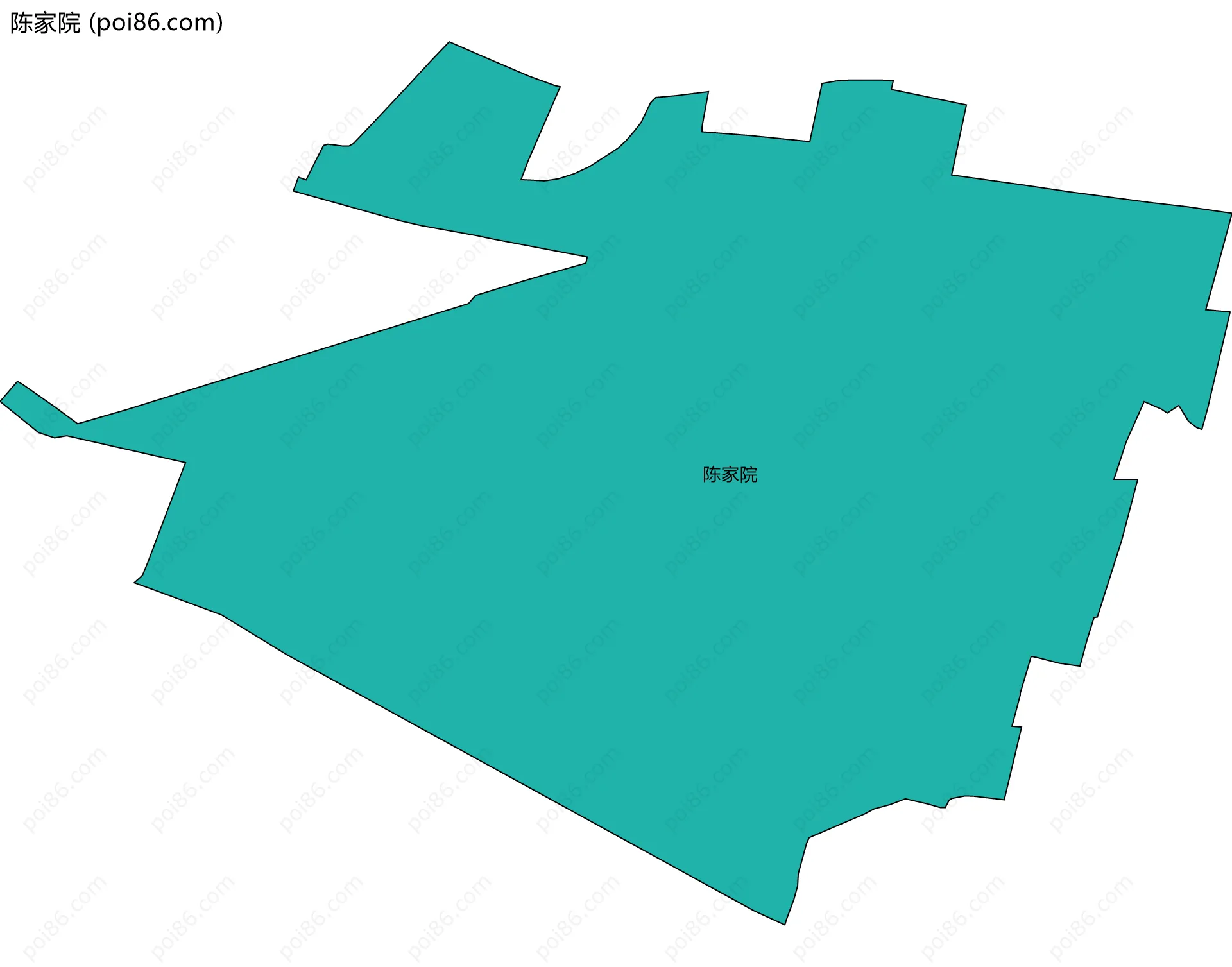 陈家院边界地图