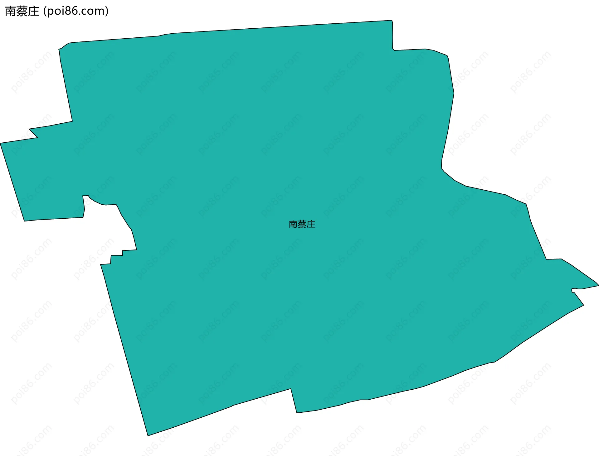 南蔡庄边界地图