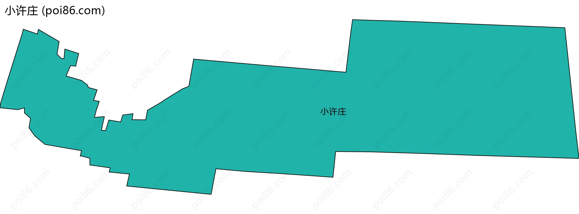 小许庄边界地图
