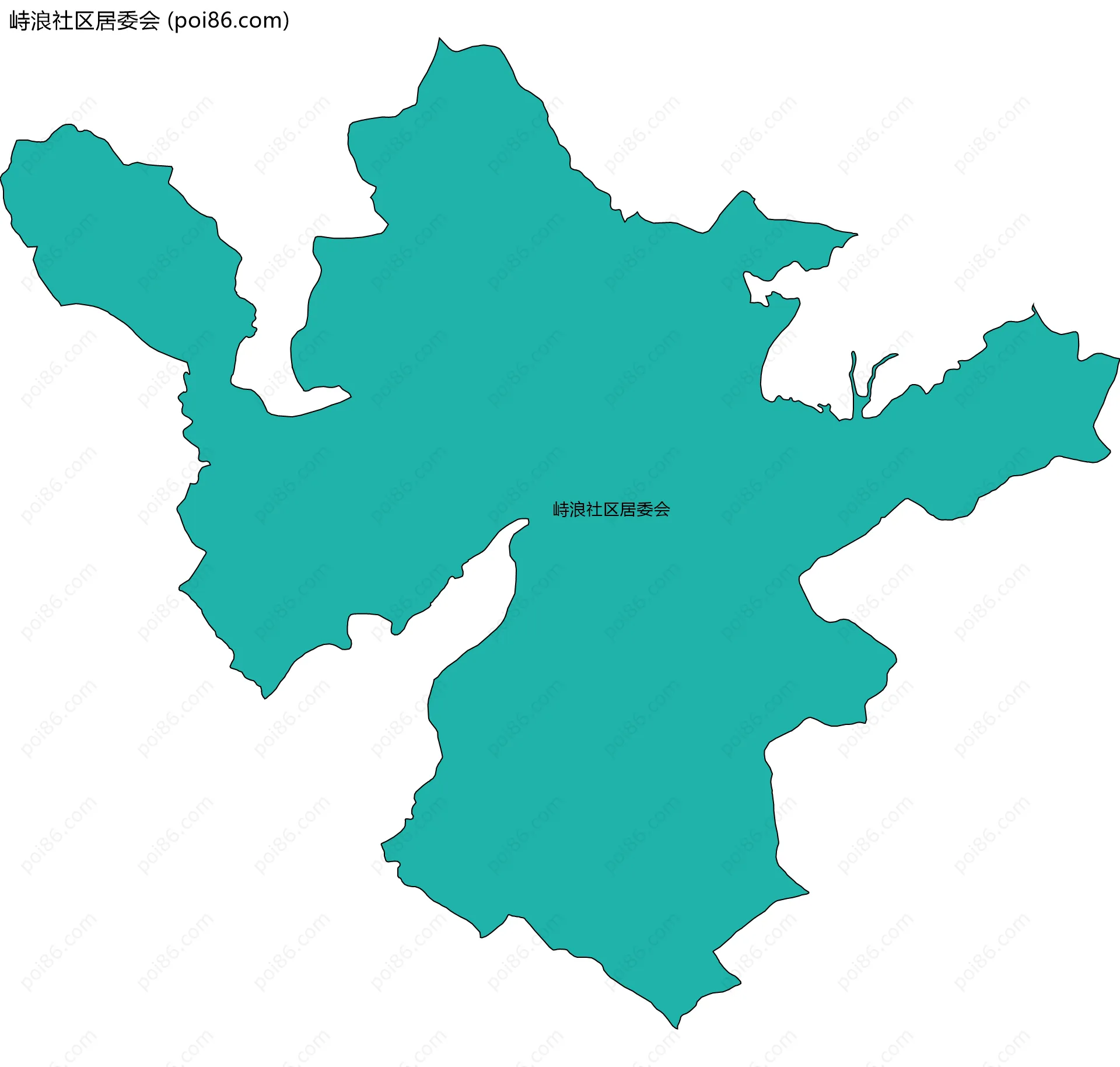 峙浪社区居委会边界地图