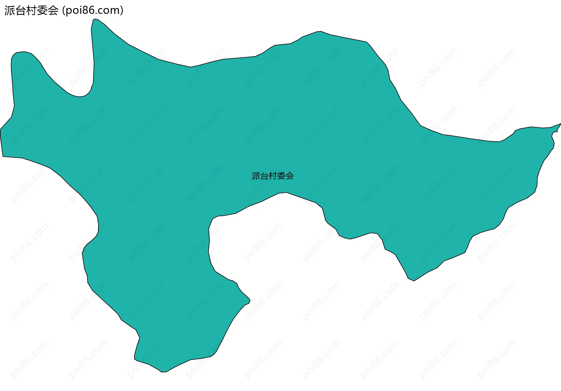 派台村委会边界地图