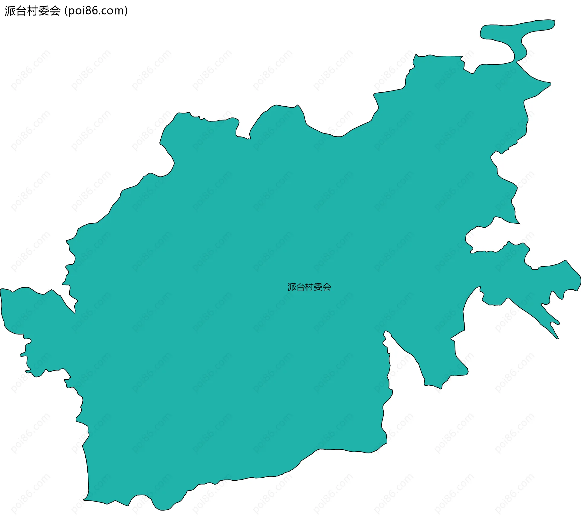 派台村委会边界地图