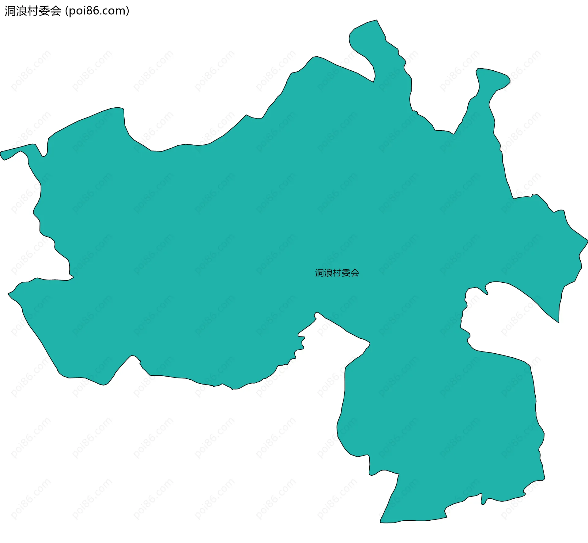 洞浪村委会边界地图