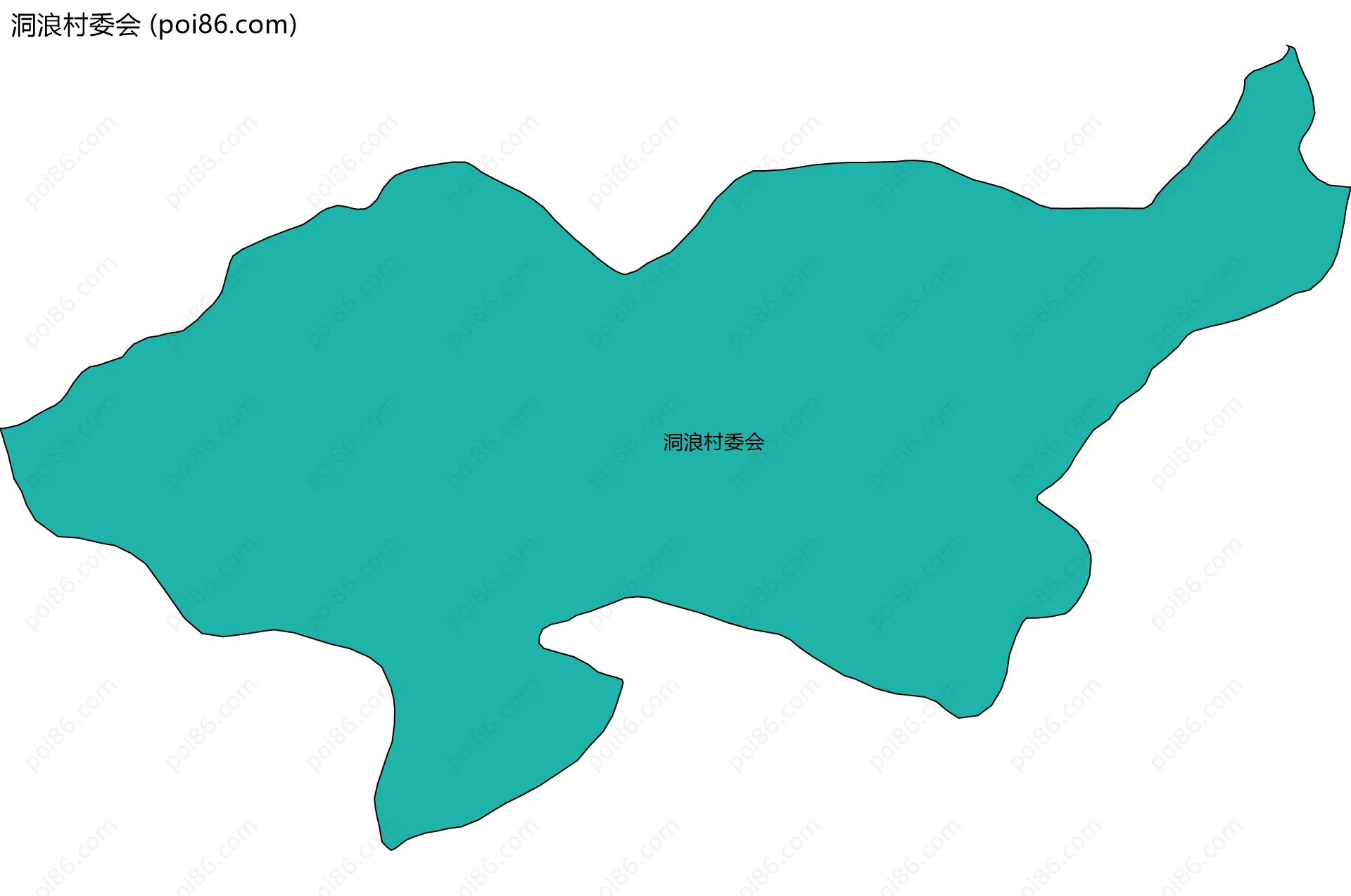 洞浪村委会边界地图