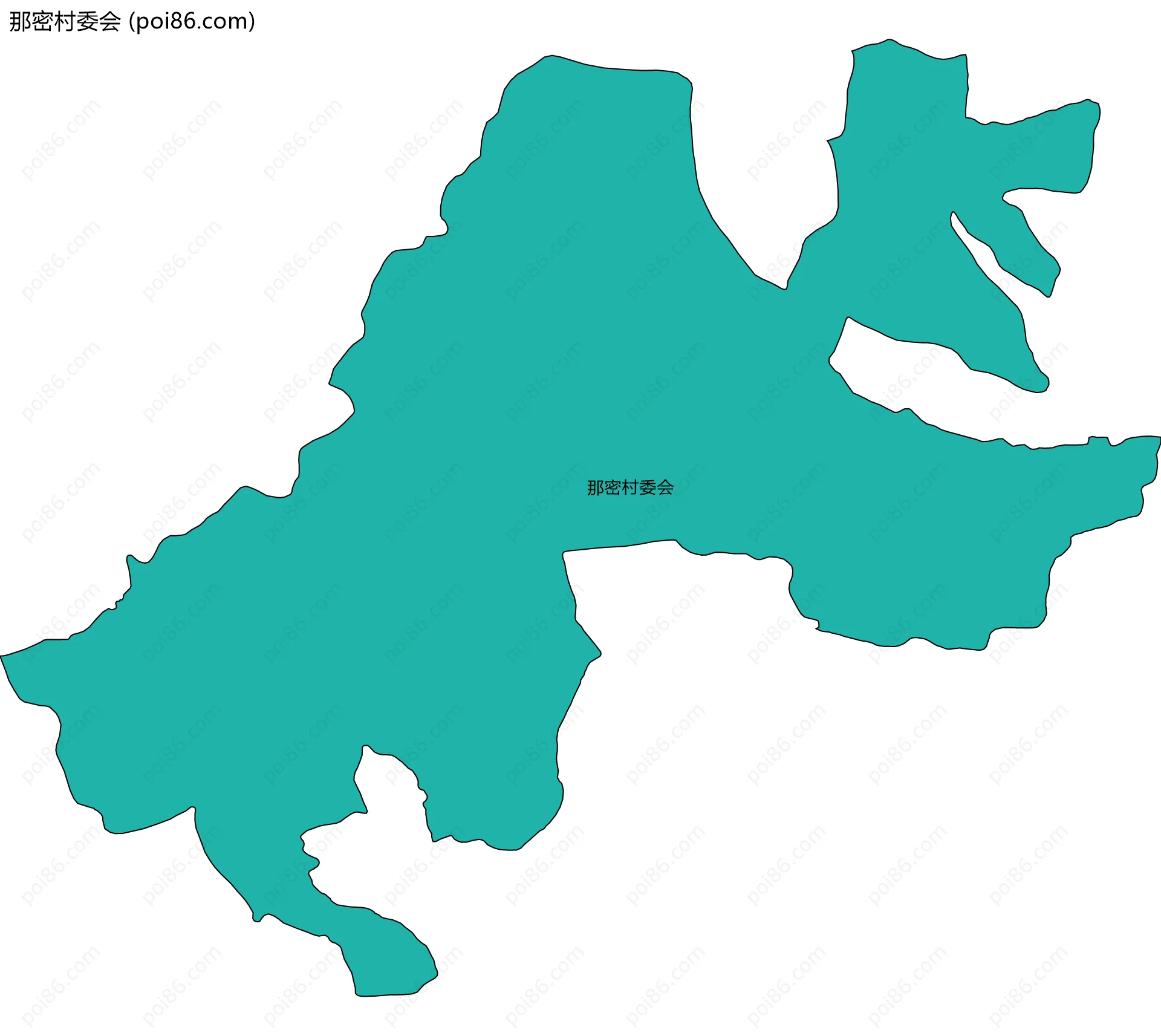 那密村委会边界地图