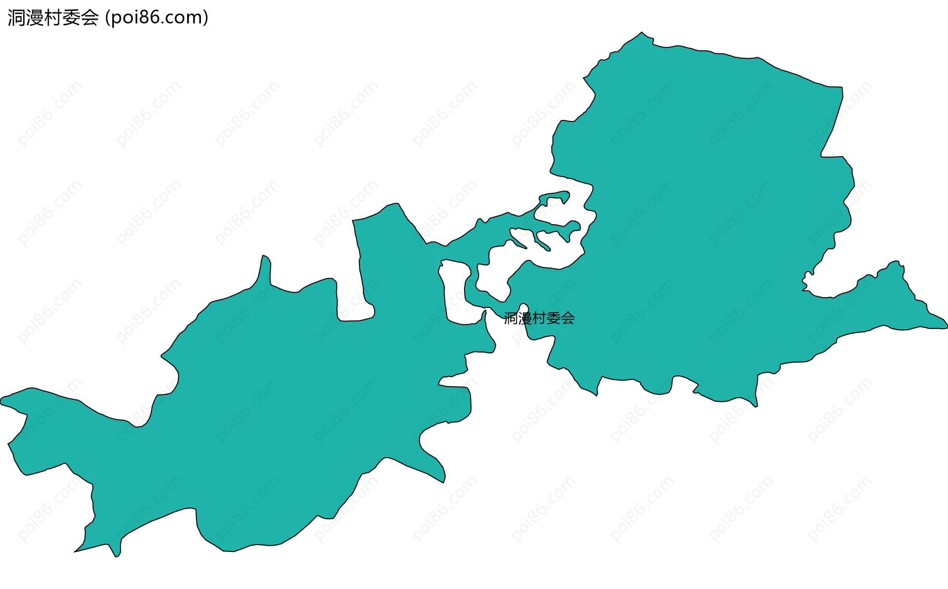 洞漫村委会边界地图