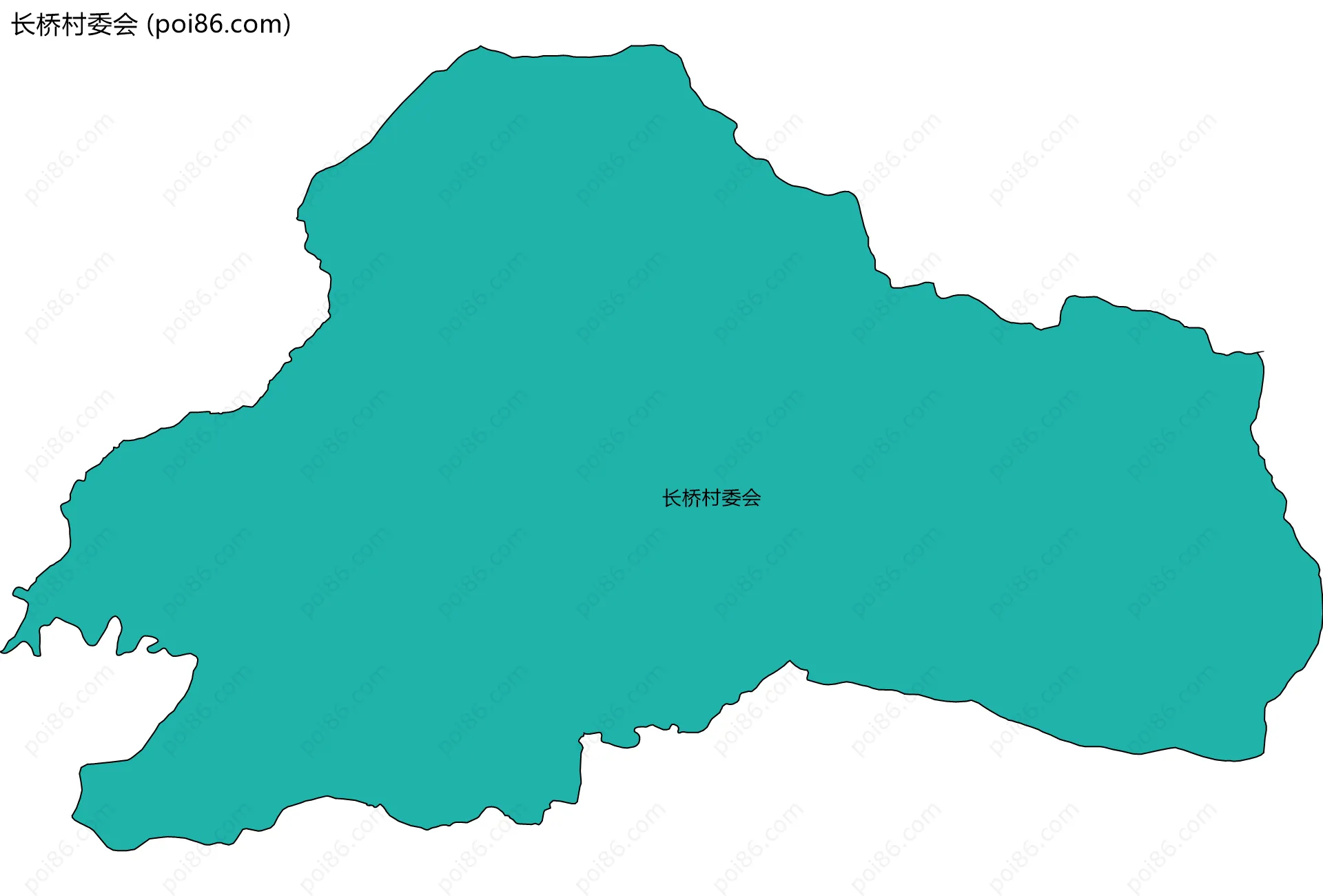 长桥村委会边界地图