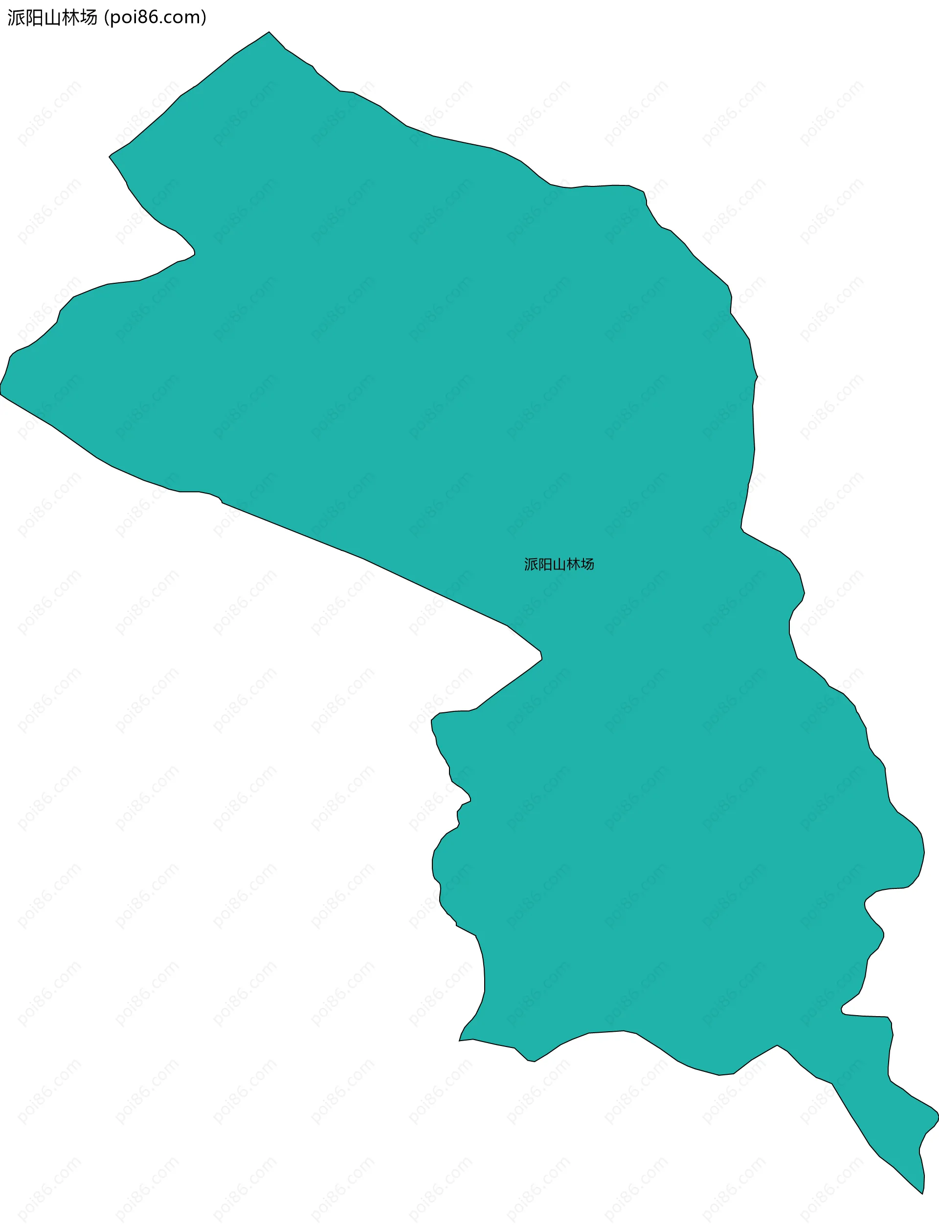 派阳山林场边界地图