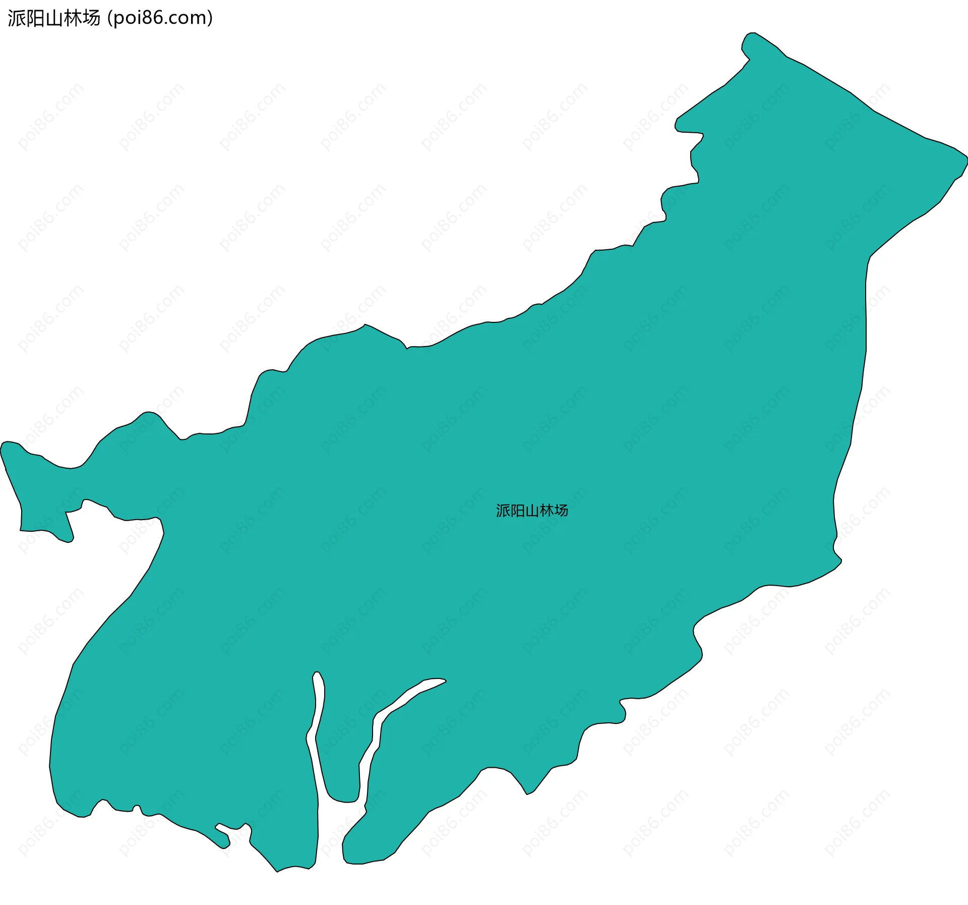 派阳山林场边界地图