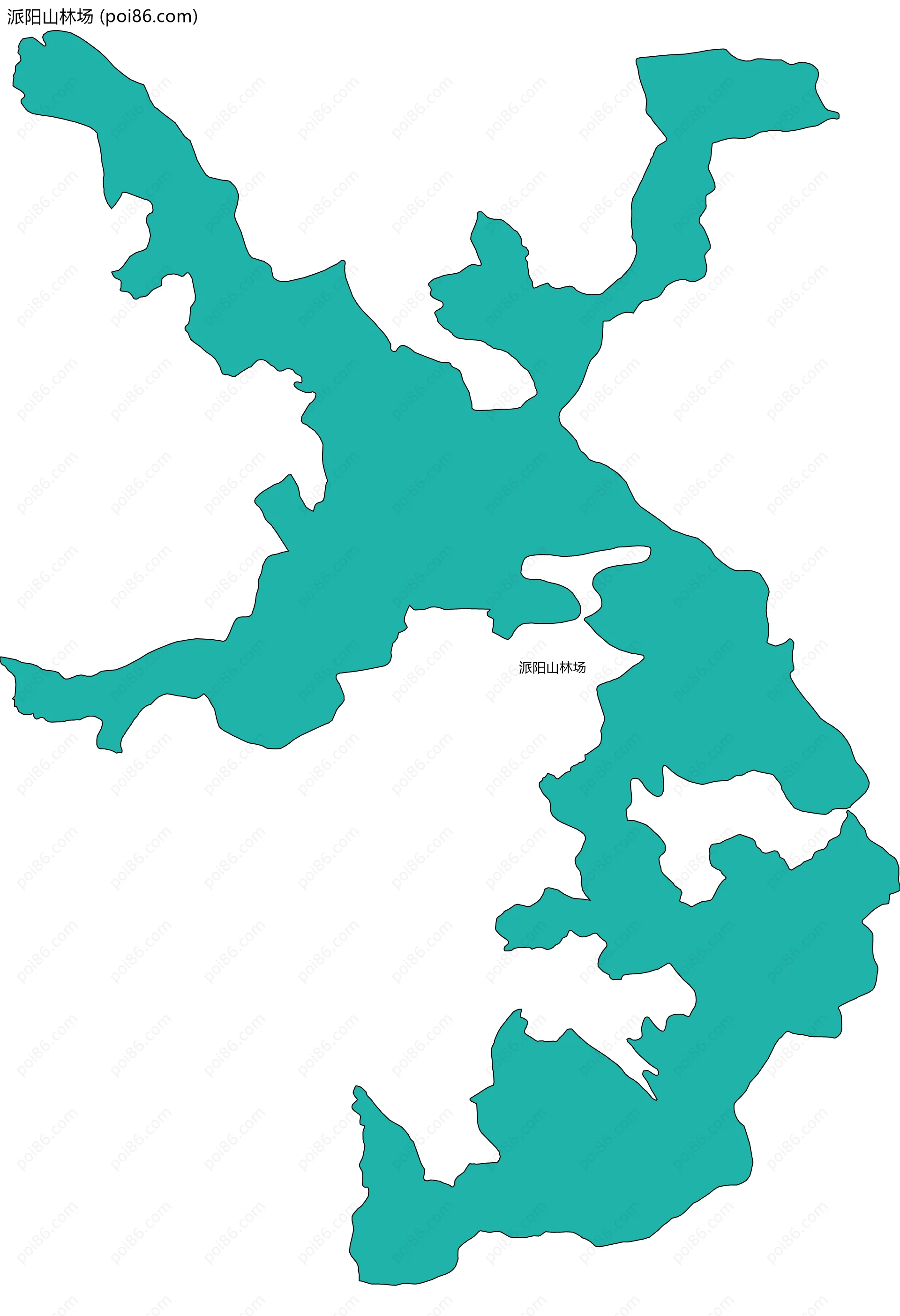 派阳山林场边界地图