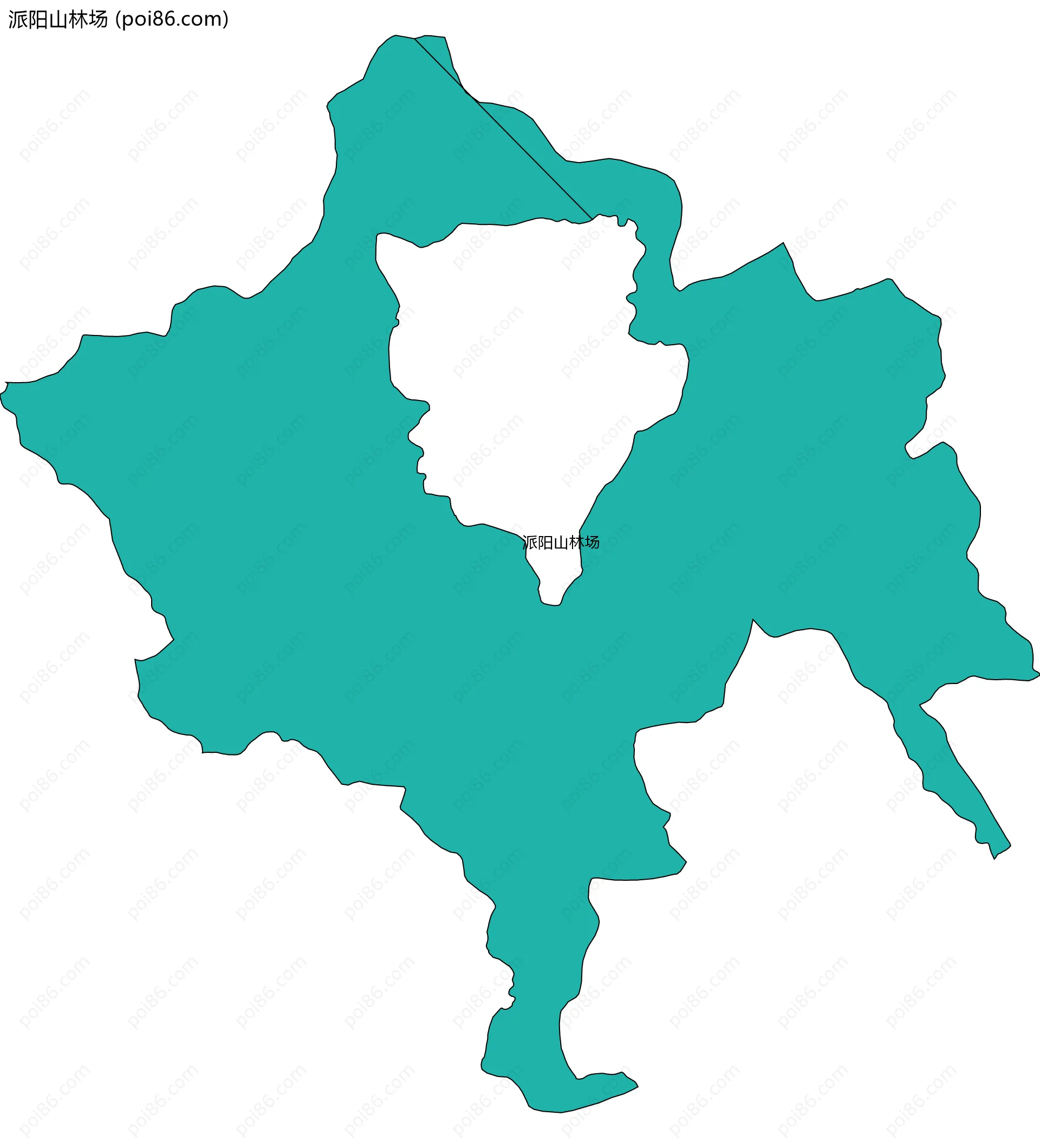 派阳山林场边界地图