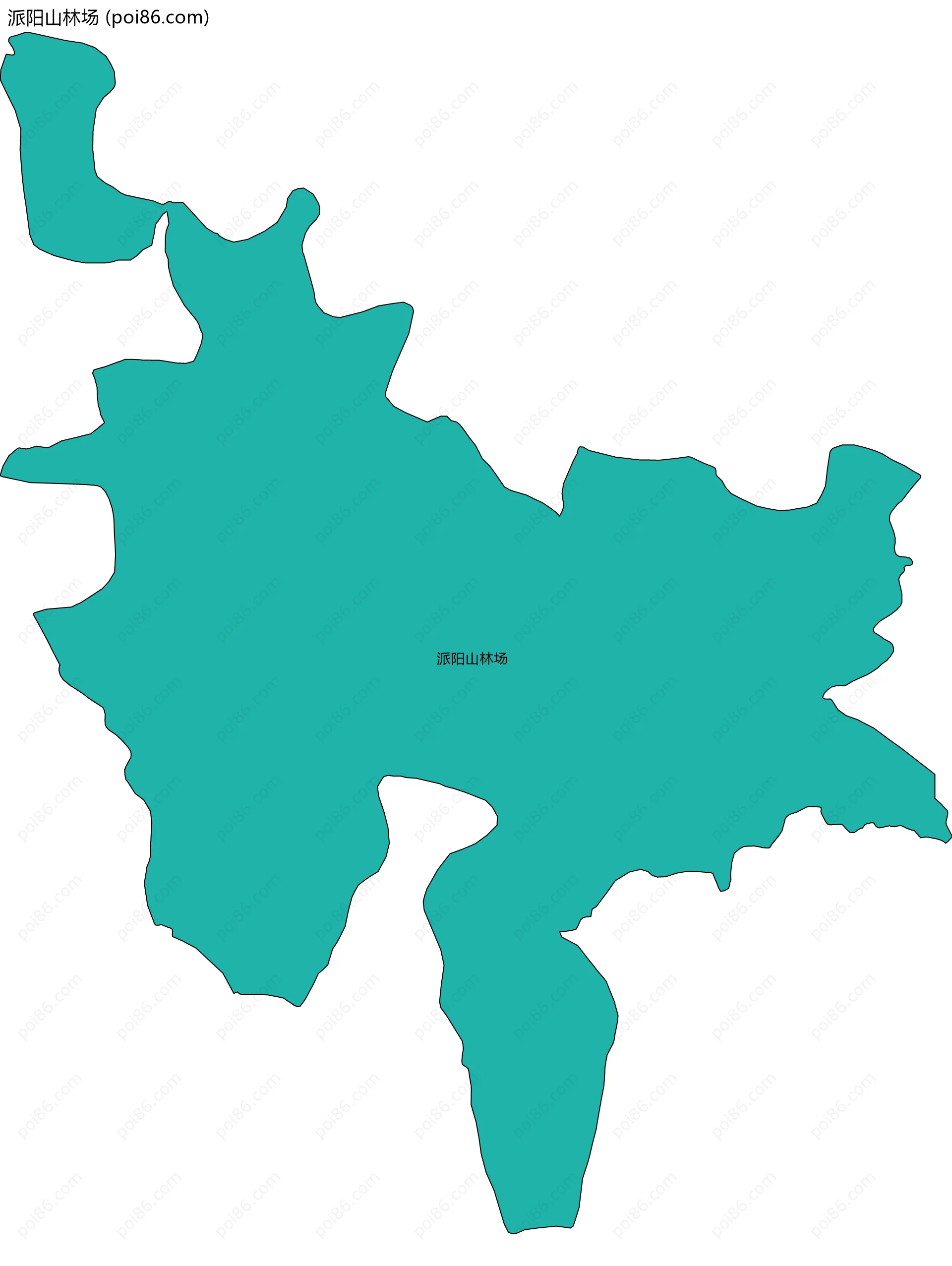 派阳山林场边界地图