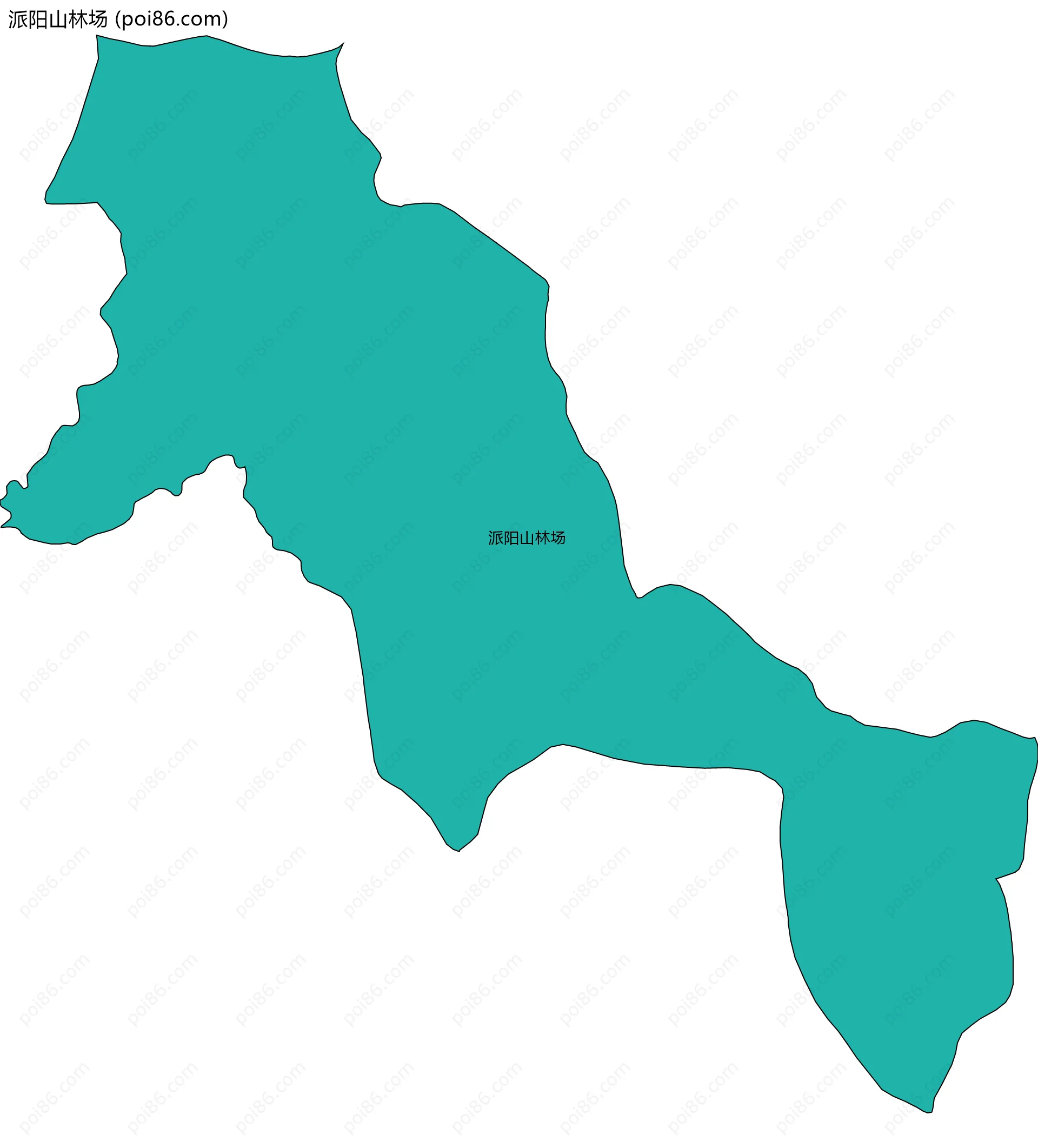 派阳山林场边界地图