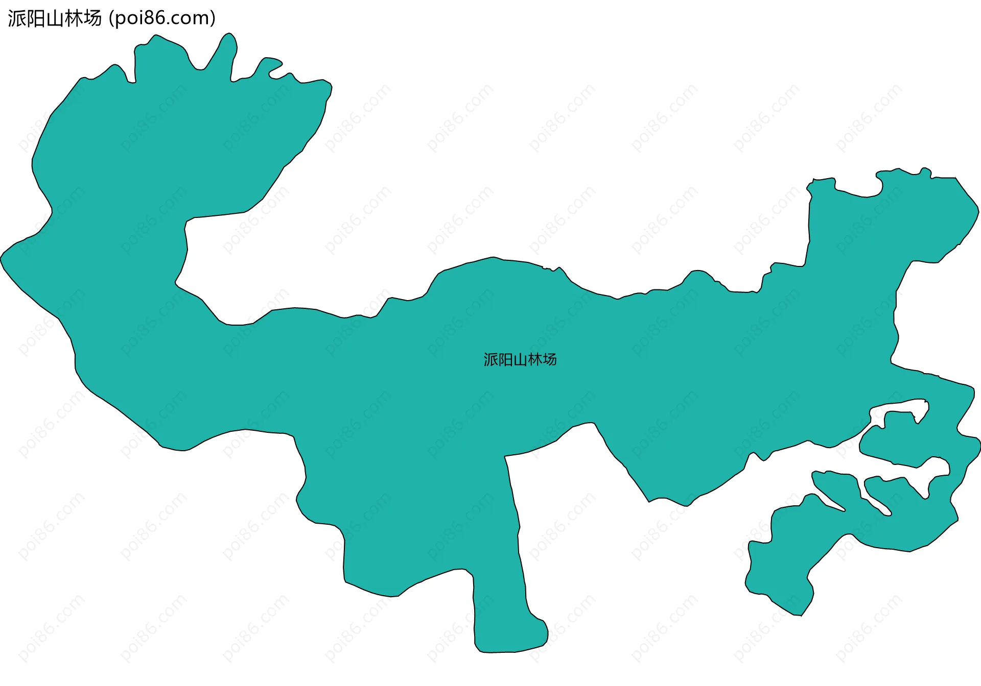 派阳山林场边界地图