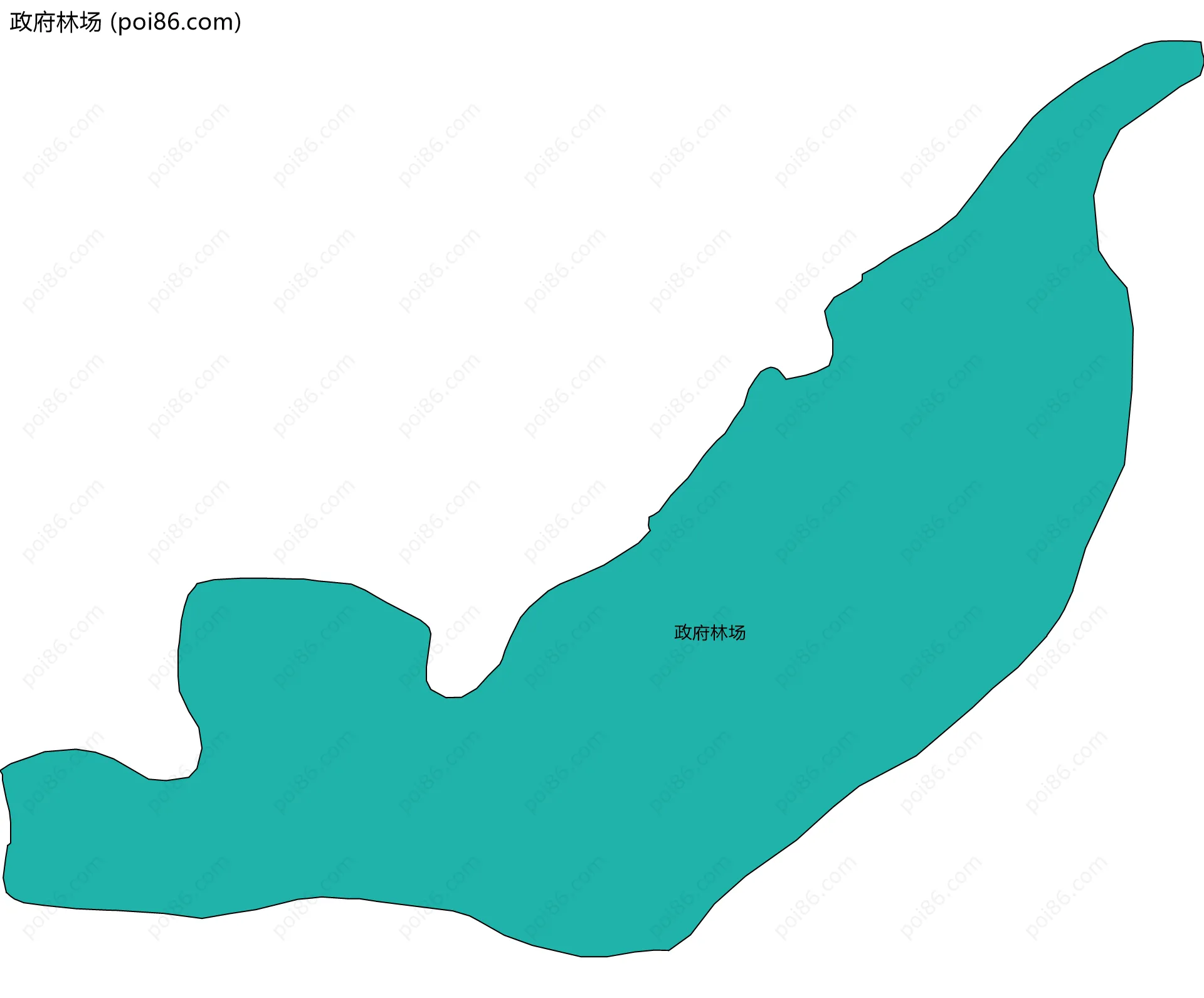 政府林场边界地图