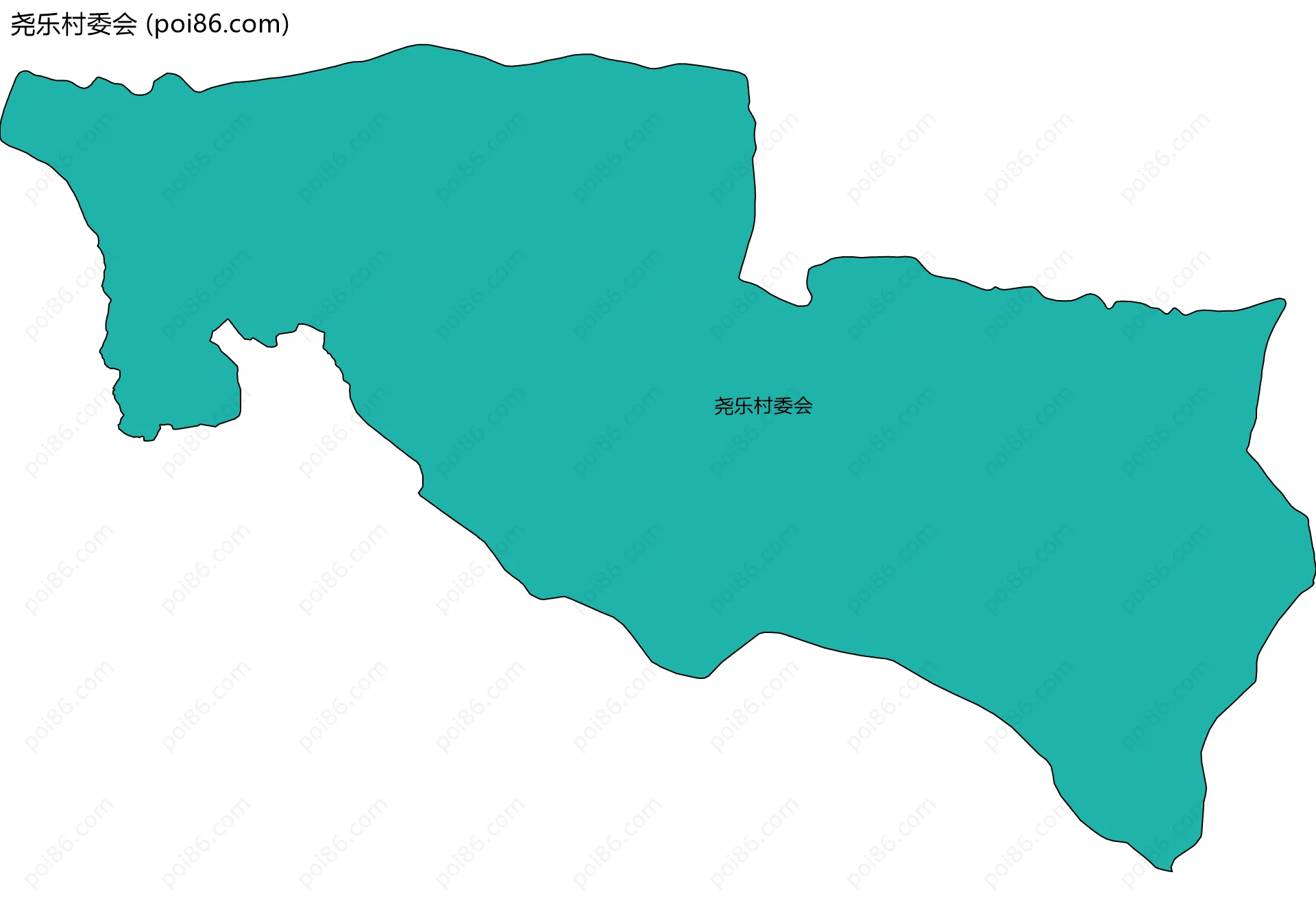 尧乐村委会边界地图