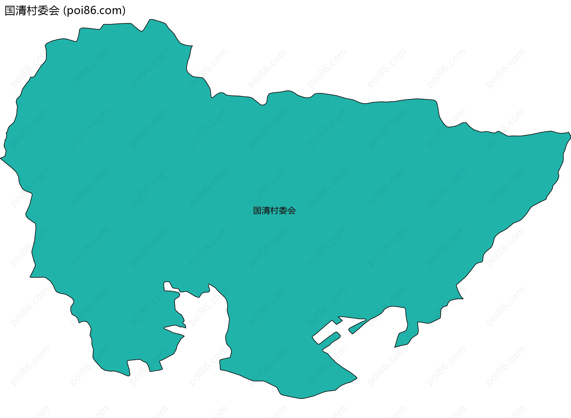 国清村委会边界地图