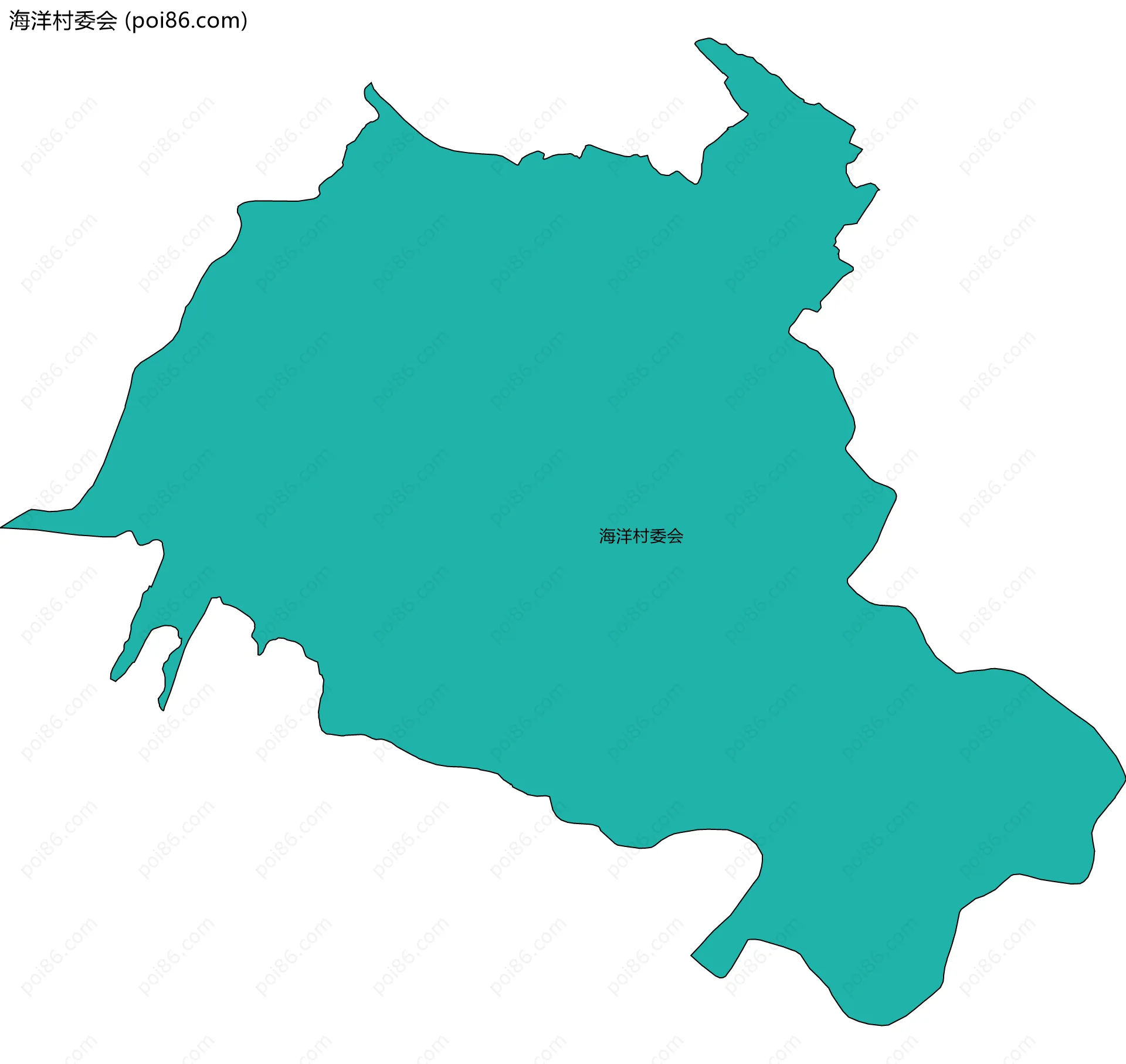 海洋村委会边界地图