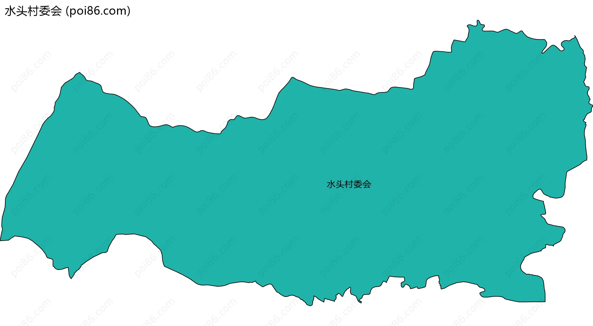 水头村委会边界地图