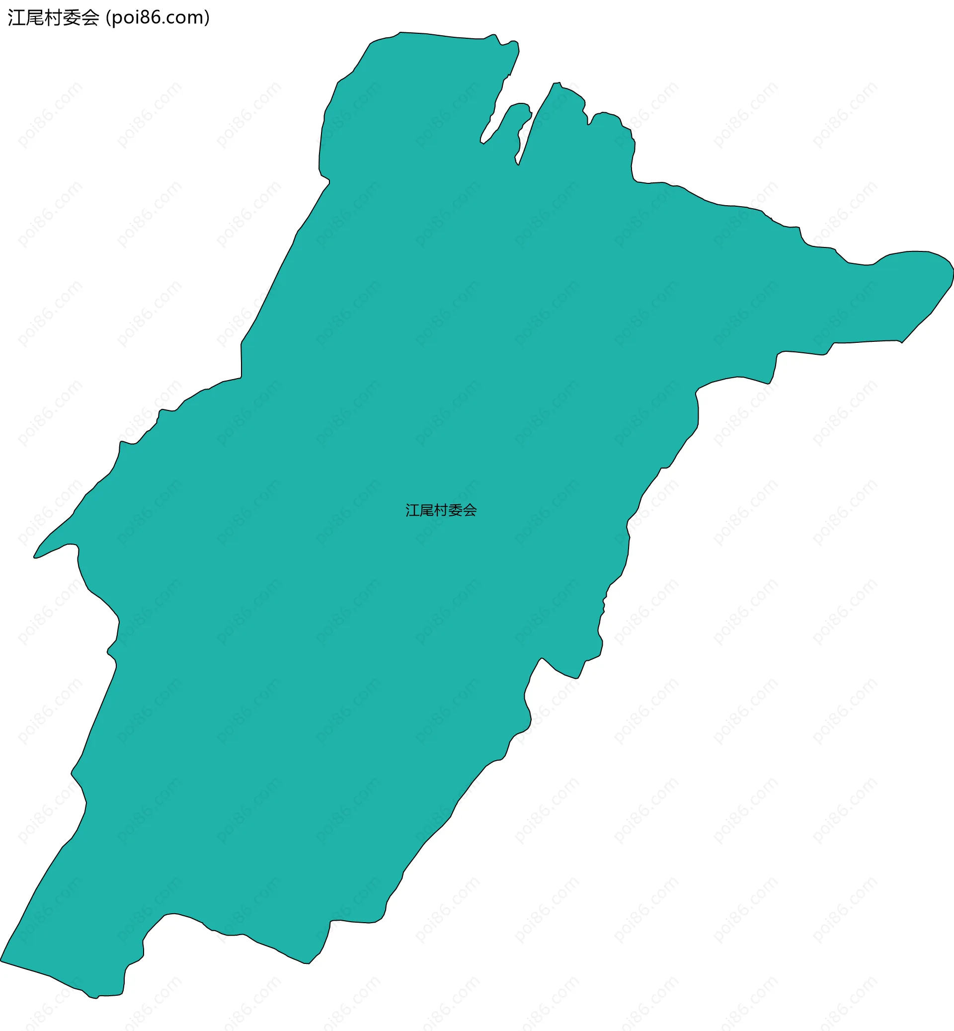 江尾村委会边界地图