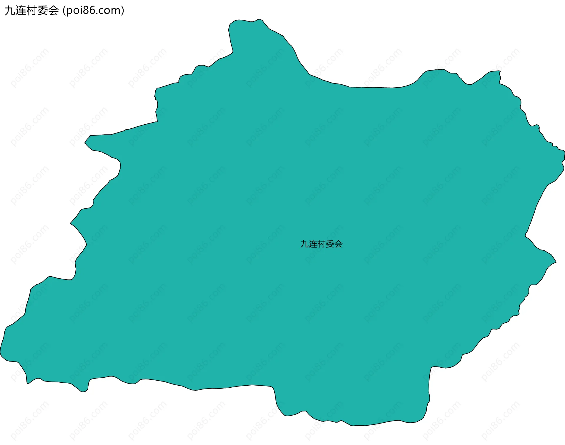 九连村委会边界地图
