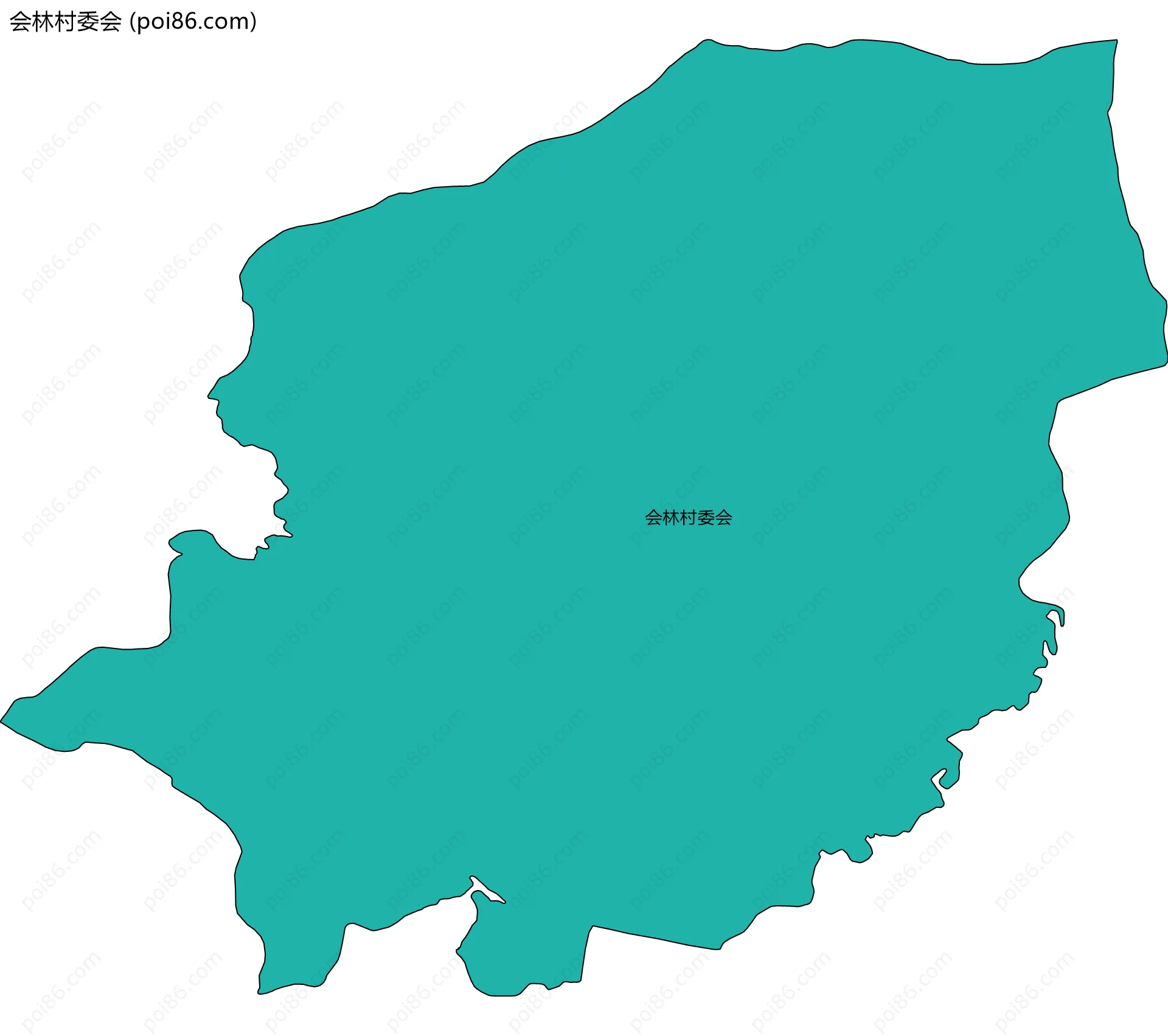 会林村委会边界地图