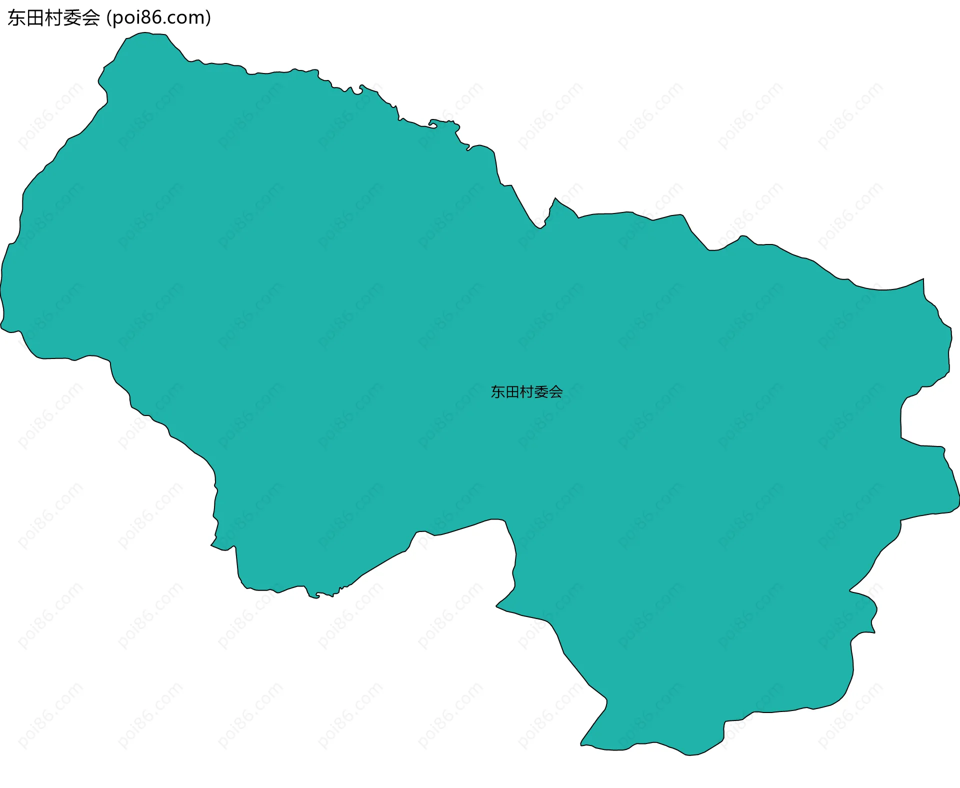 东田村委会边界地图