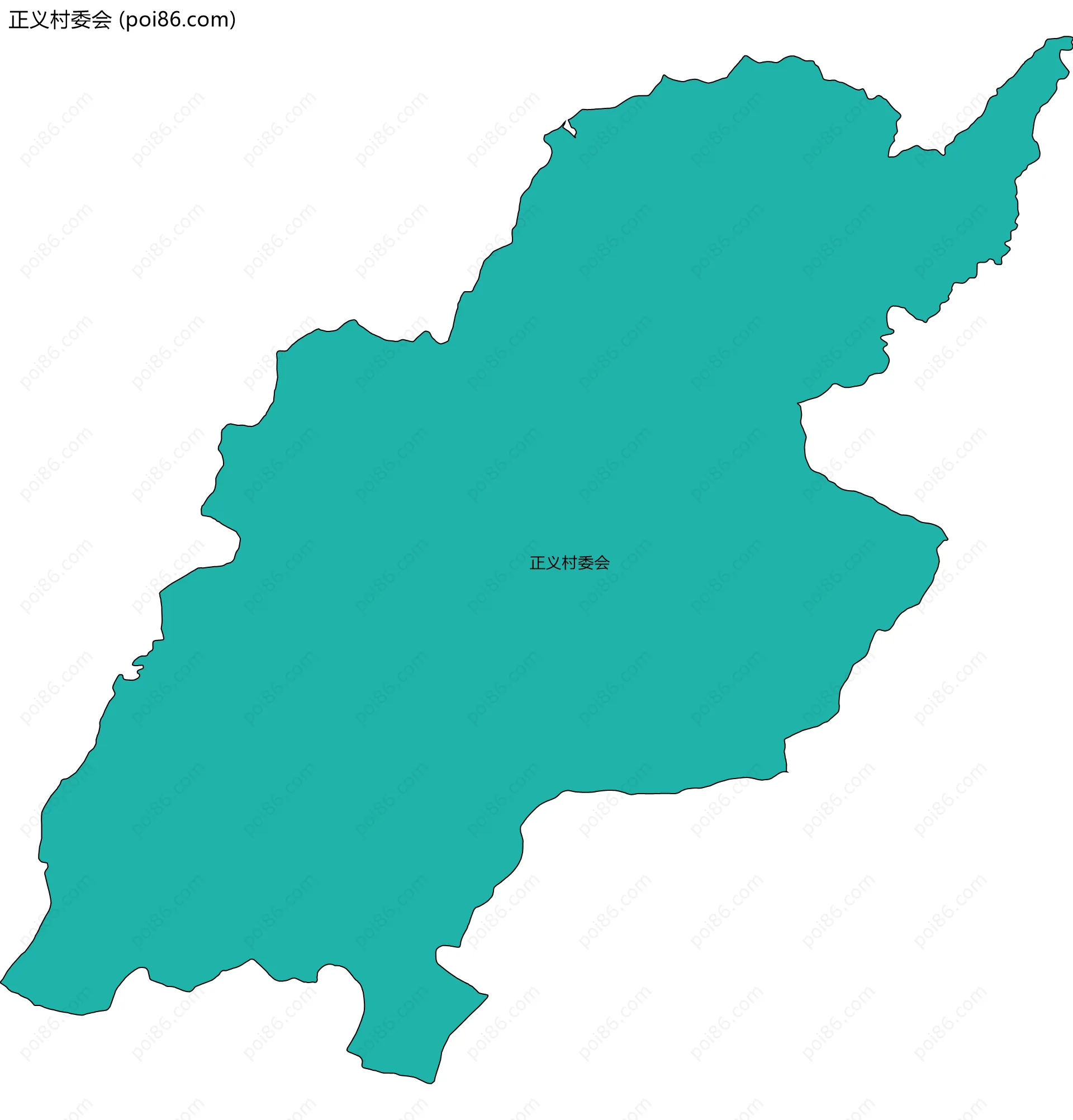 正义村委会边界地图