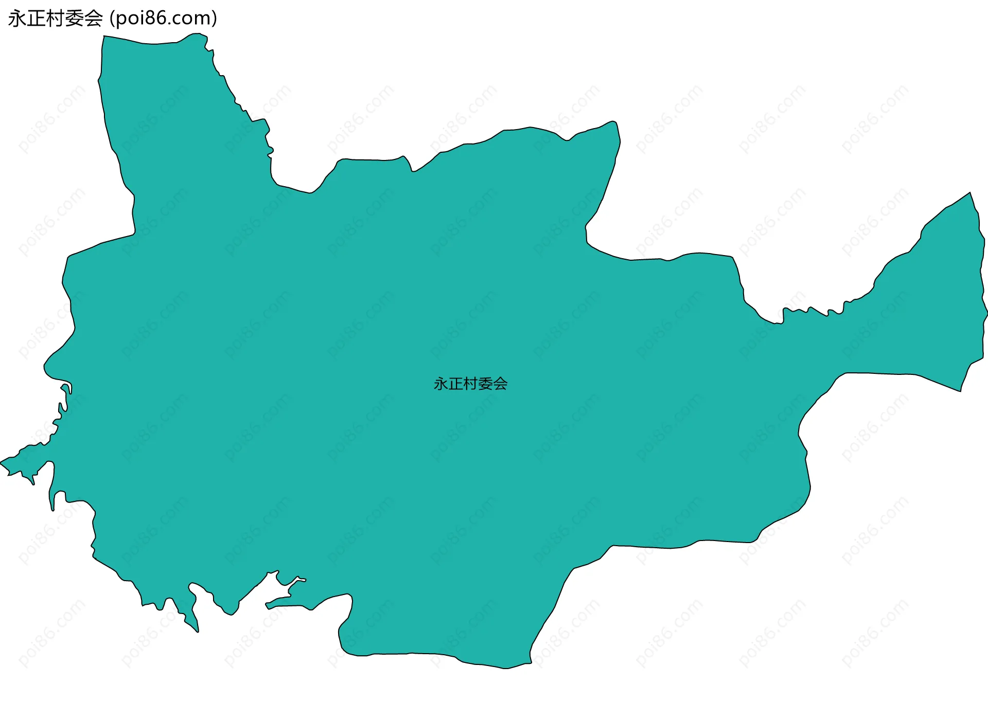 永正村委会边界地图