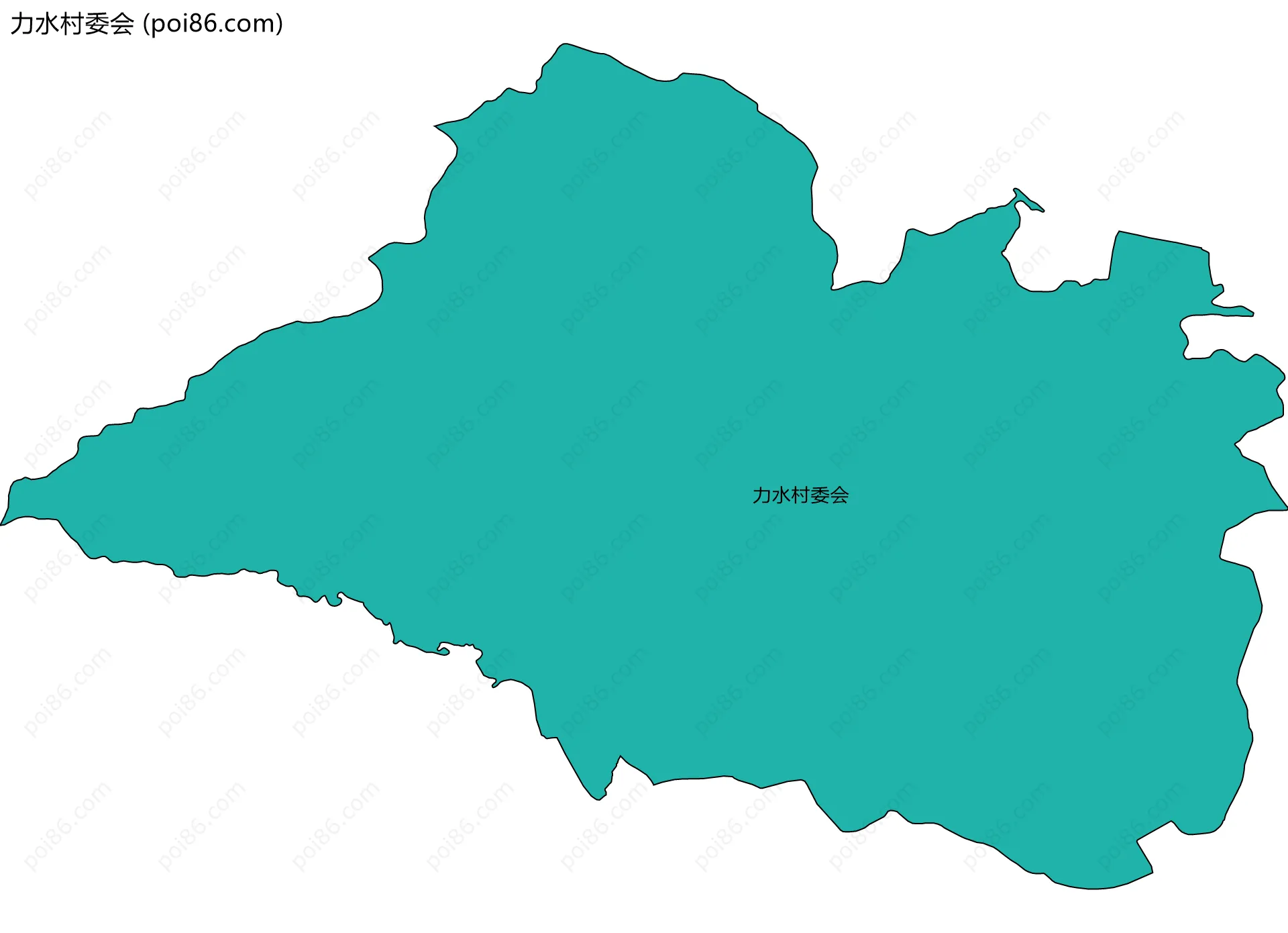 力水村委会边界地图