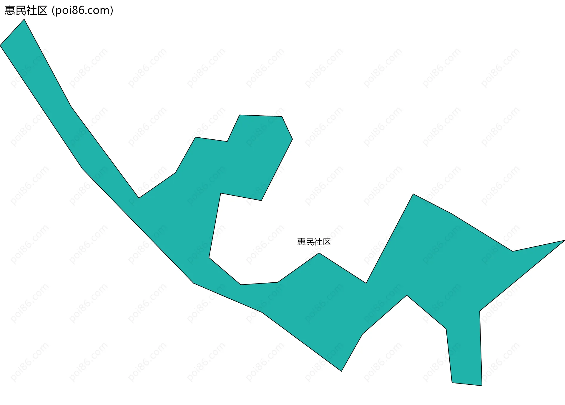 惠民社区边界地图