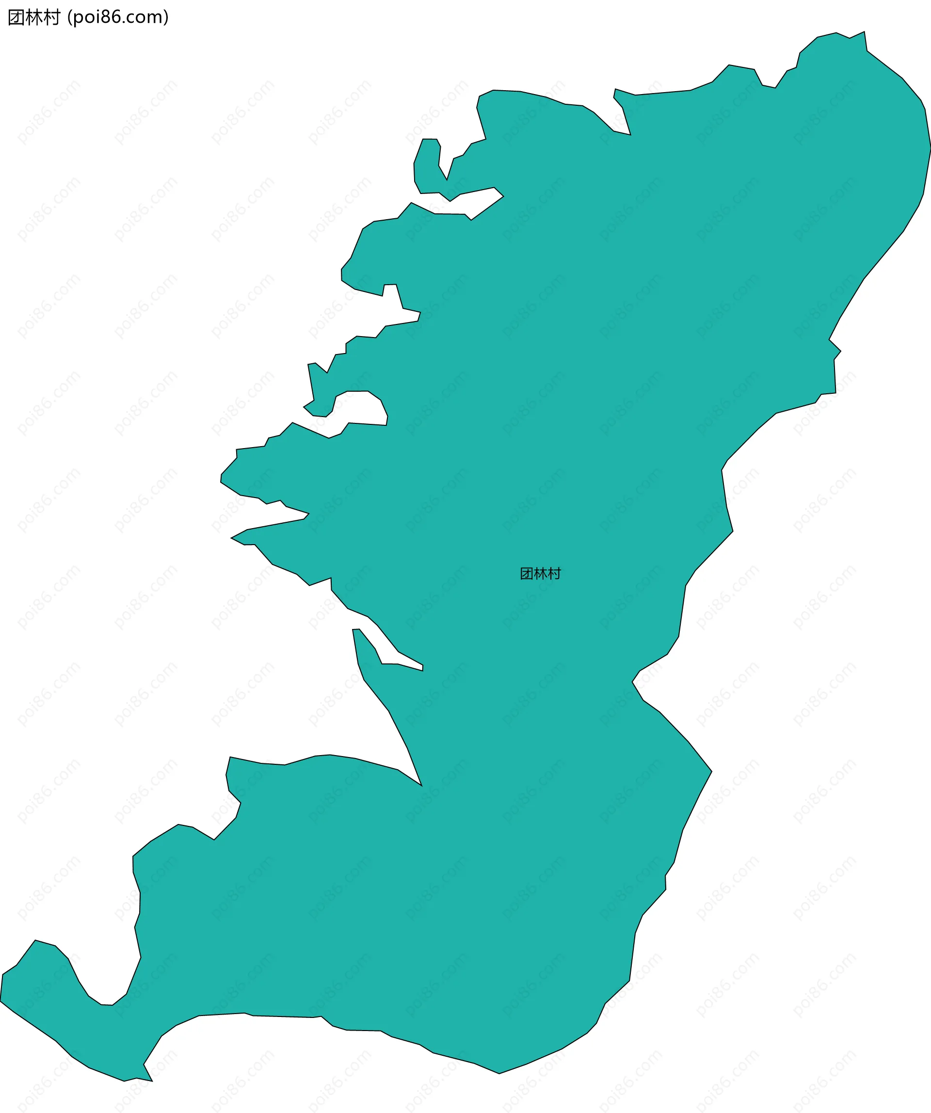 团林村边界地图