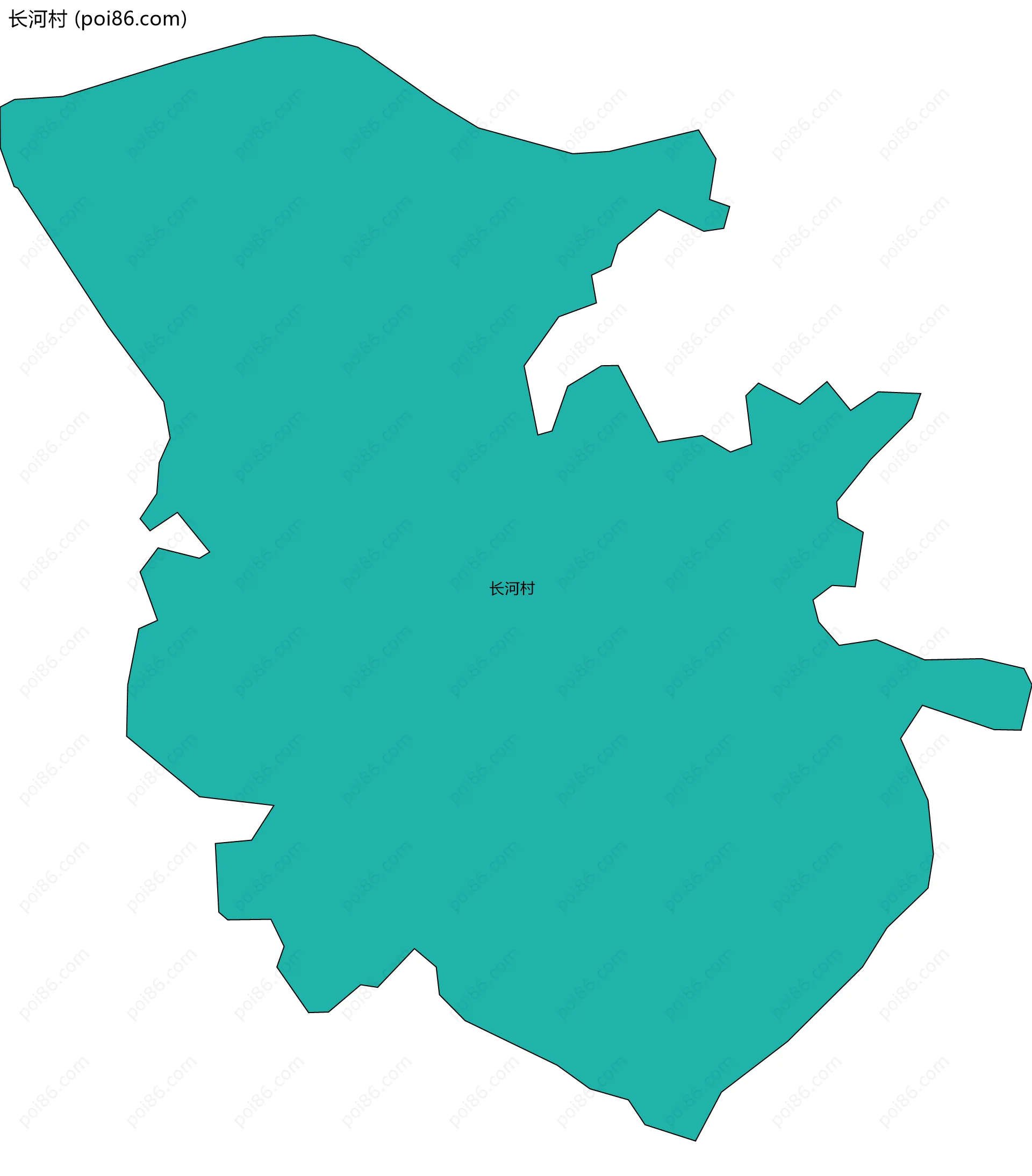 长河村边界地图