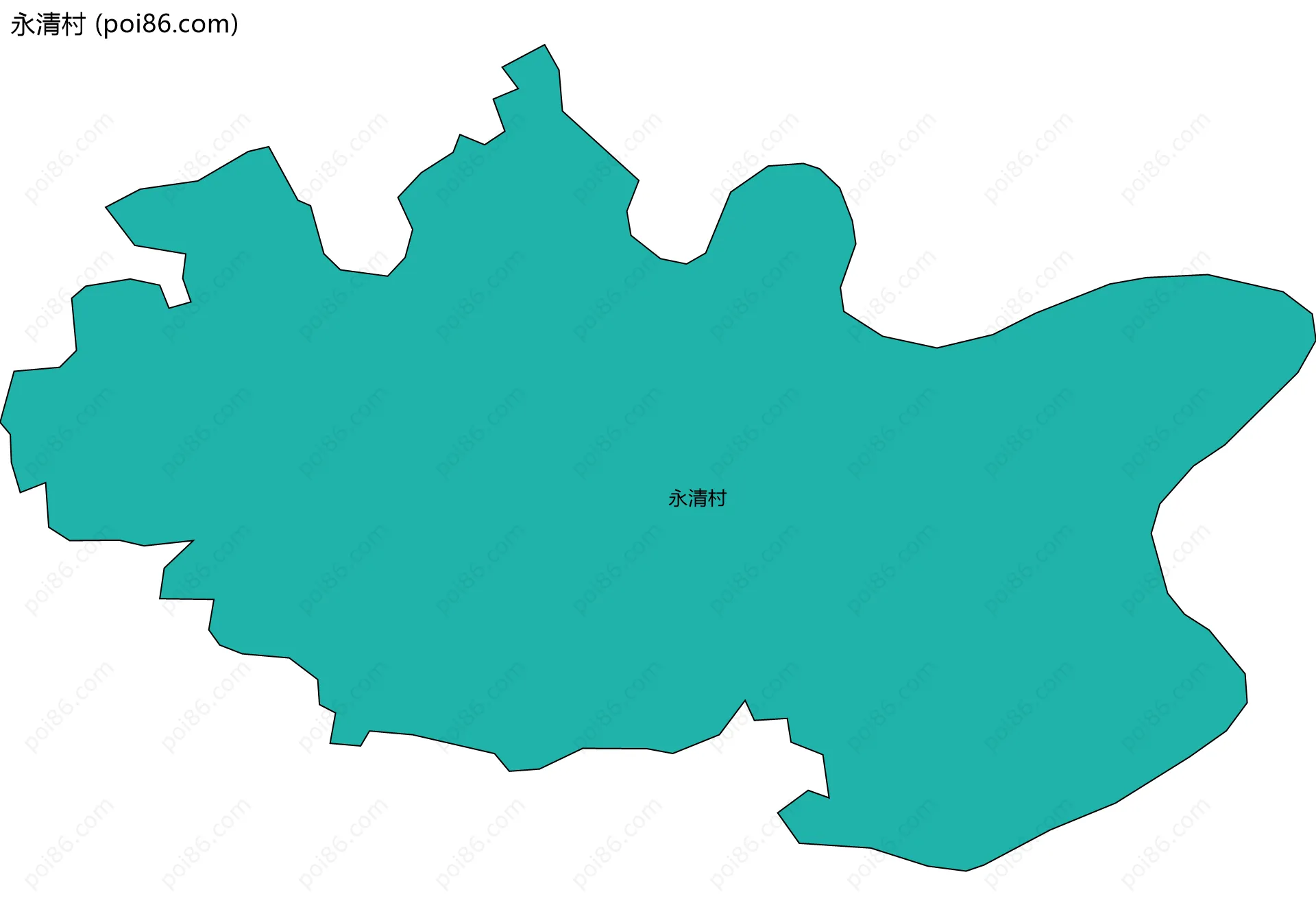 永清村边界地图