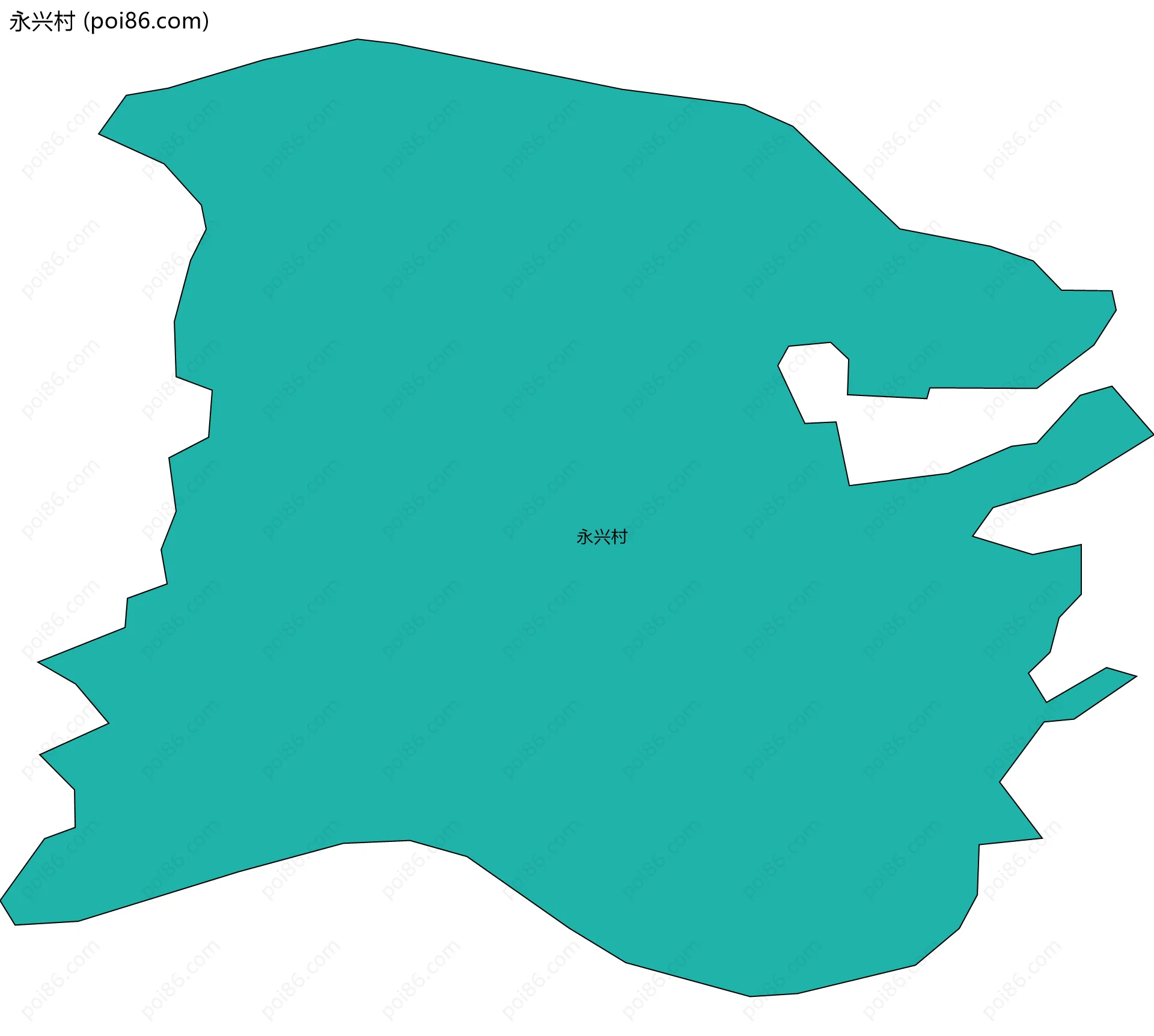永兴村边界地图