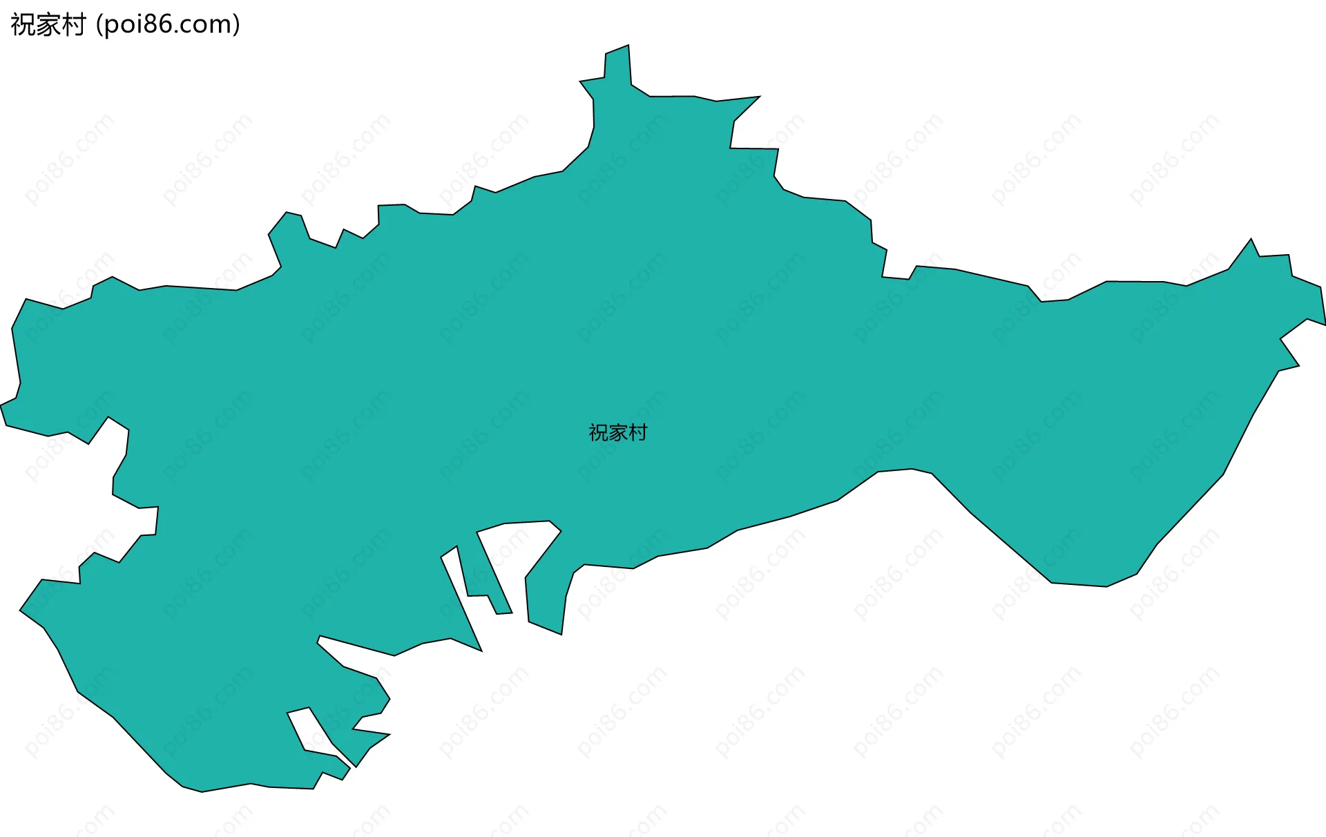 祝家村边界地图