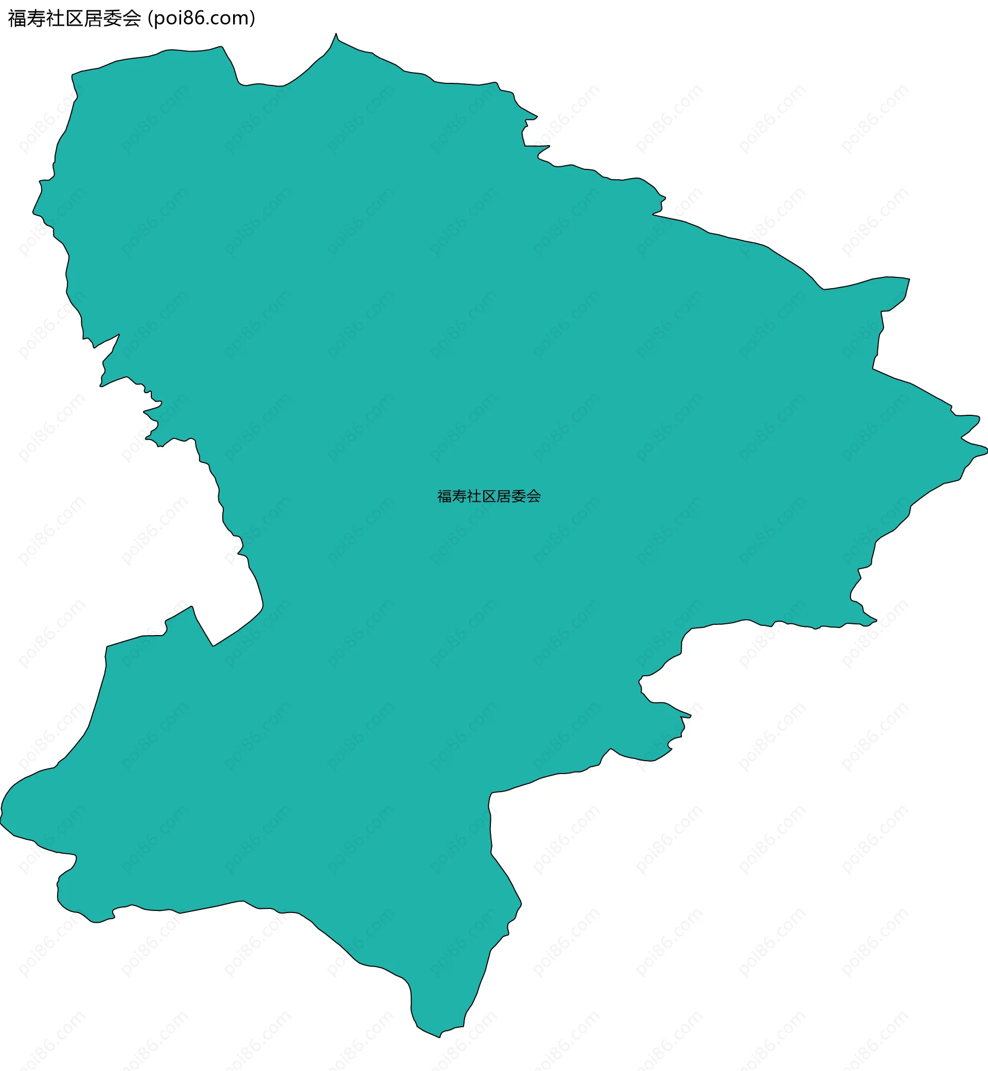福寿社区居委会边界地图