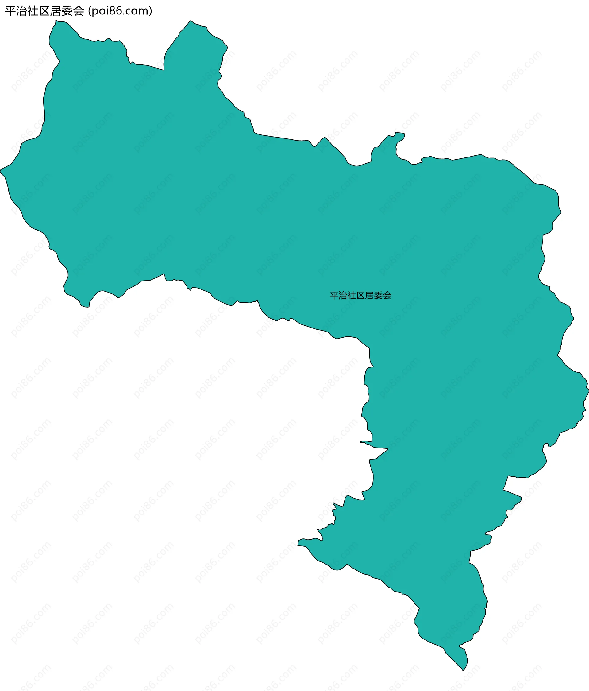 平治社区居委会边界地图
