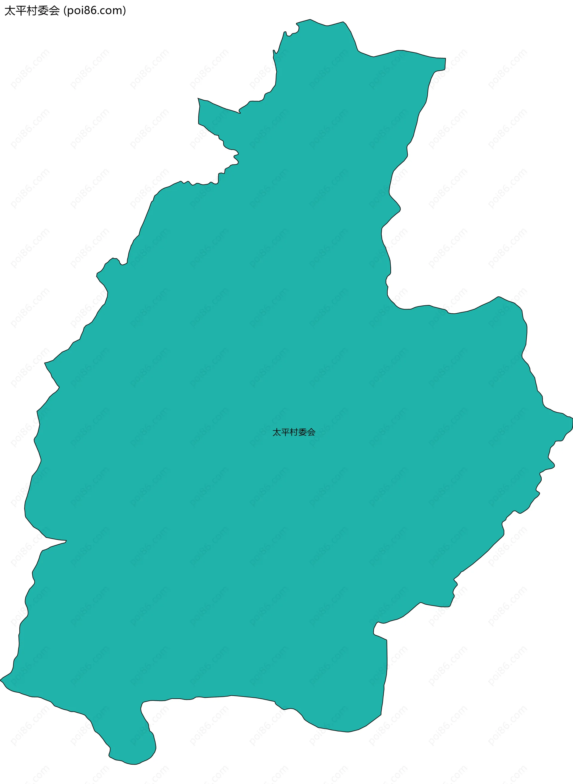 太平村委会边界地图