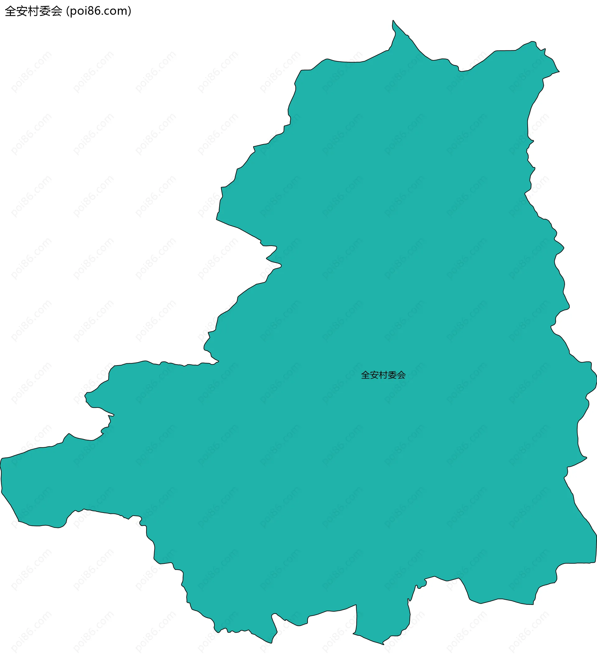 全安村委会边界地图