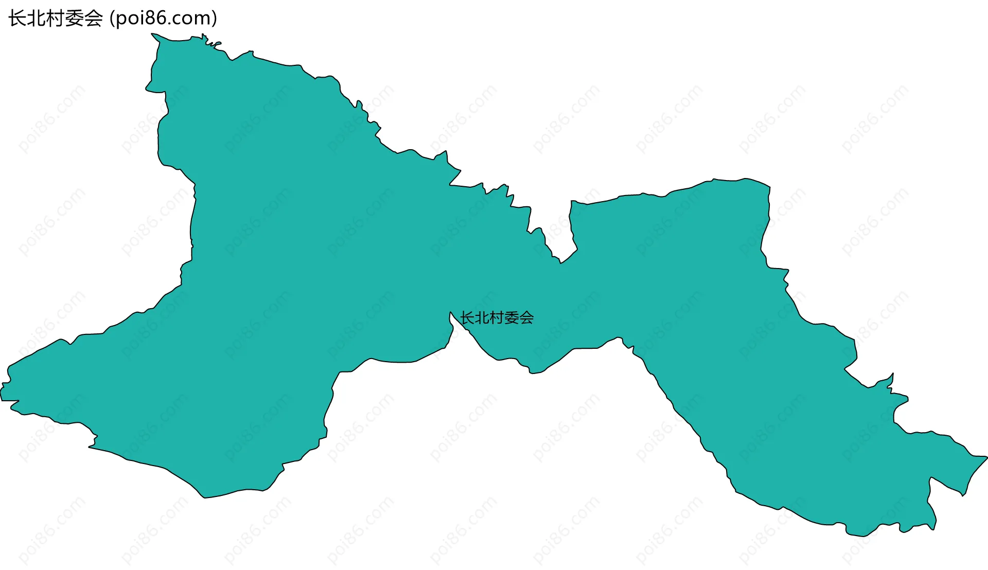 长北村委会边界地图