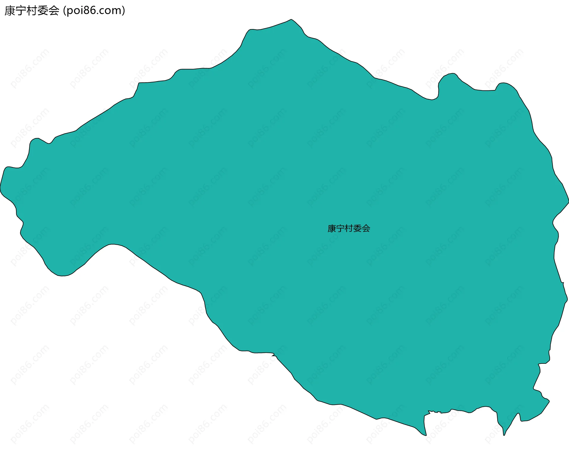 康宁村委会边界地图